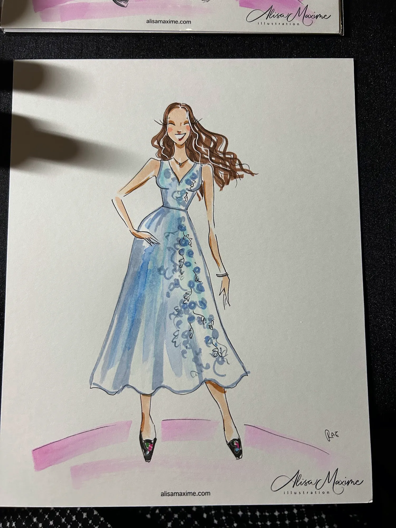 Live fashion sketch 8 from A Chic Wedding Celebration in Chicago
