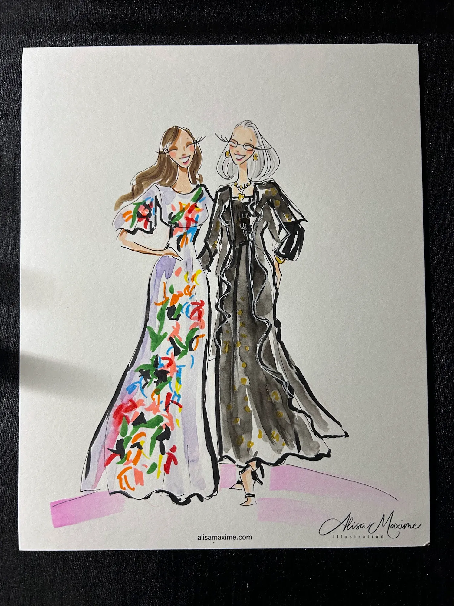 Live fashion sketch 10 from A Chic Wedding Celebration in Chicago