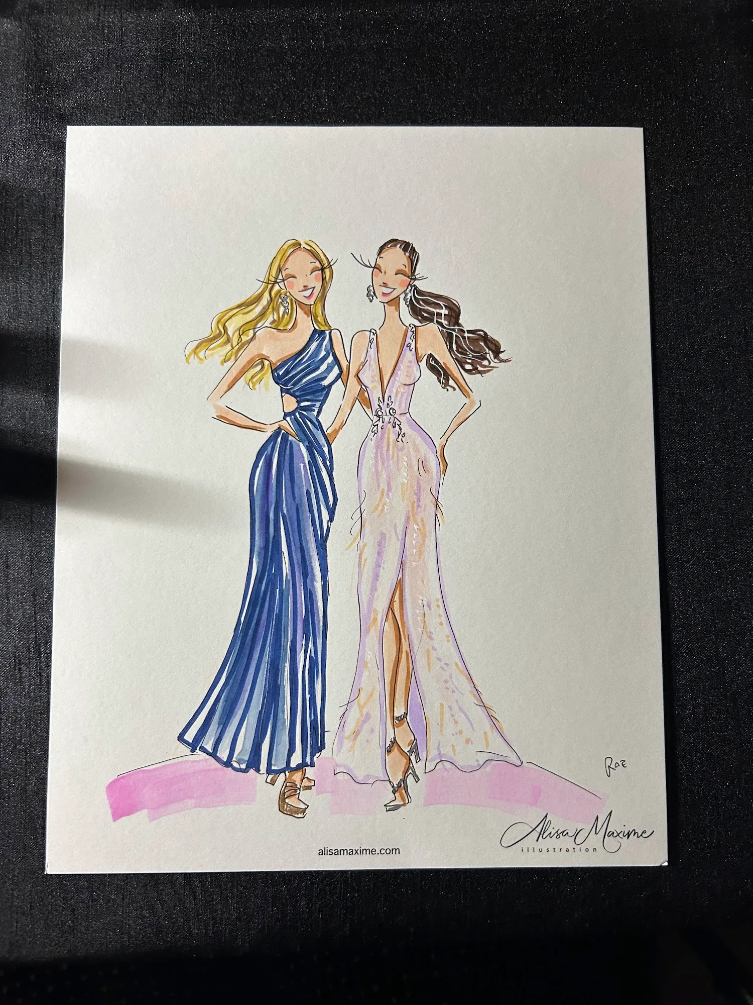 Live fashion sketch 9 from A Chic Wedding Celebration in Chicago