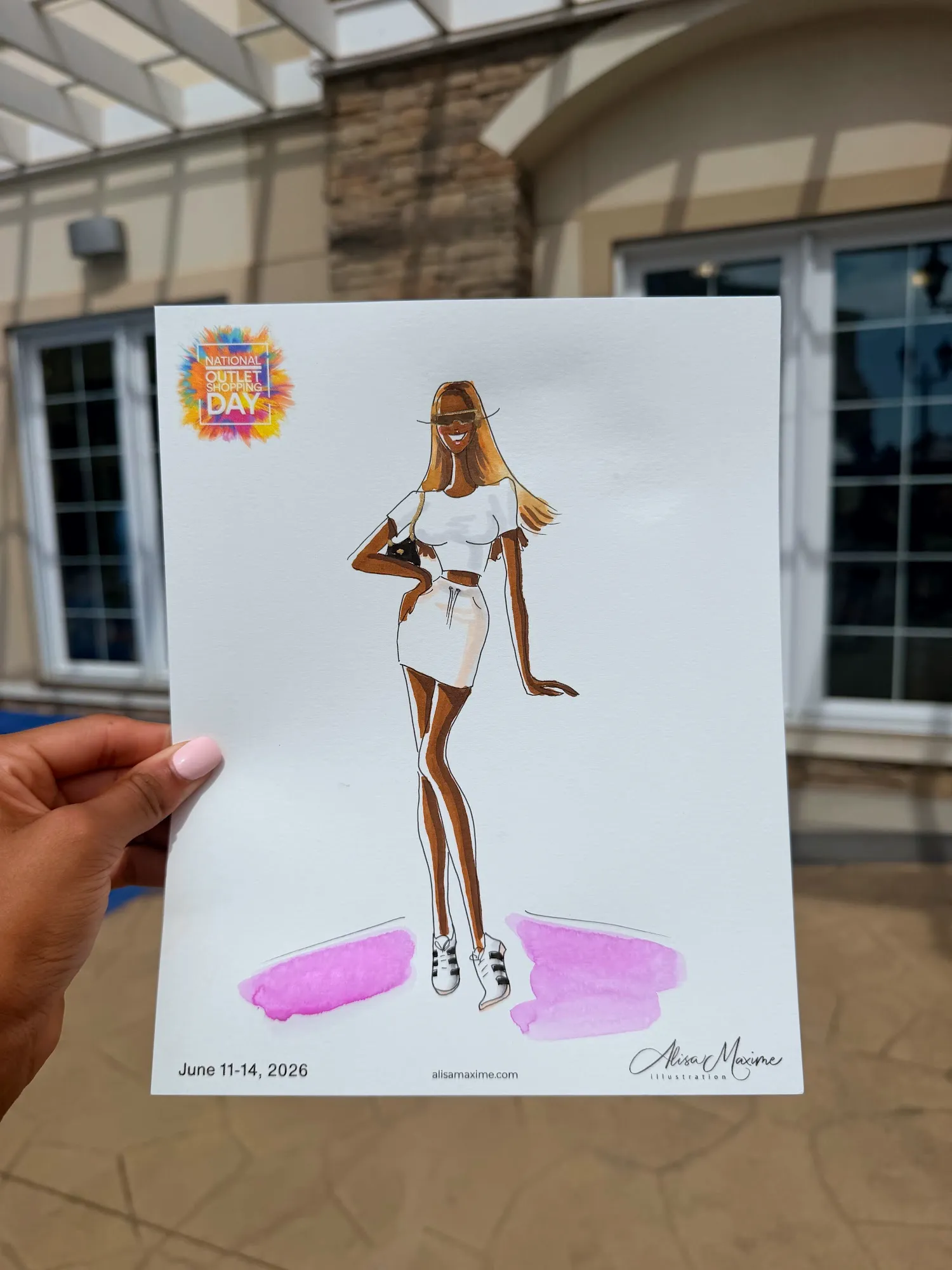 Live fashion sketch 10 from National Outlet Shopping Day Celebration at Charlotte Premium Outlets