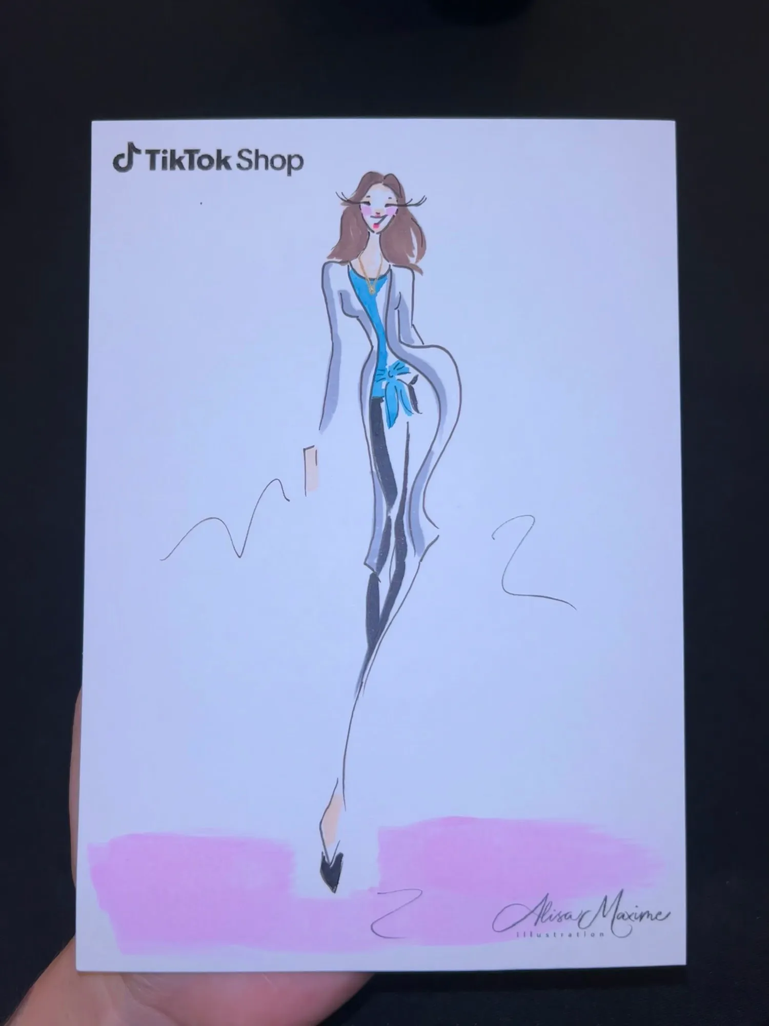 Live fashion sketch 6 from Shop Event at Sofia Gutierrez, New York