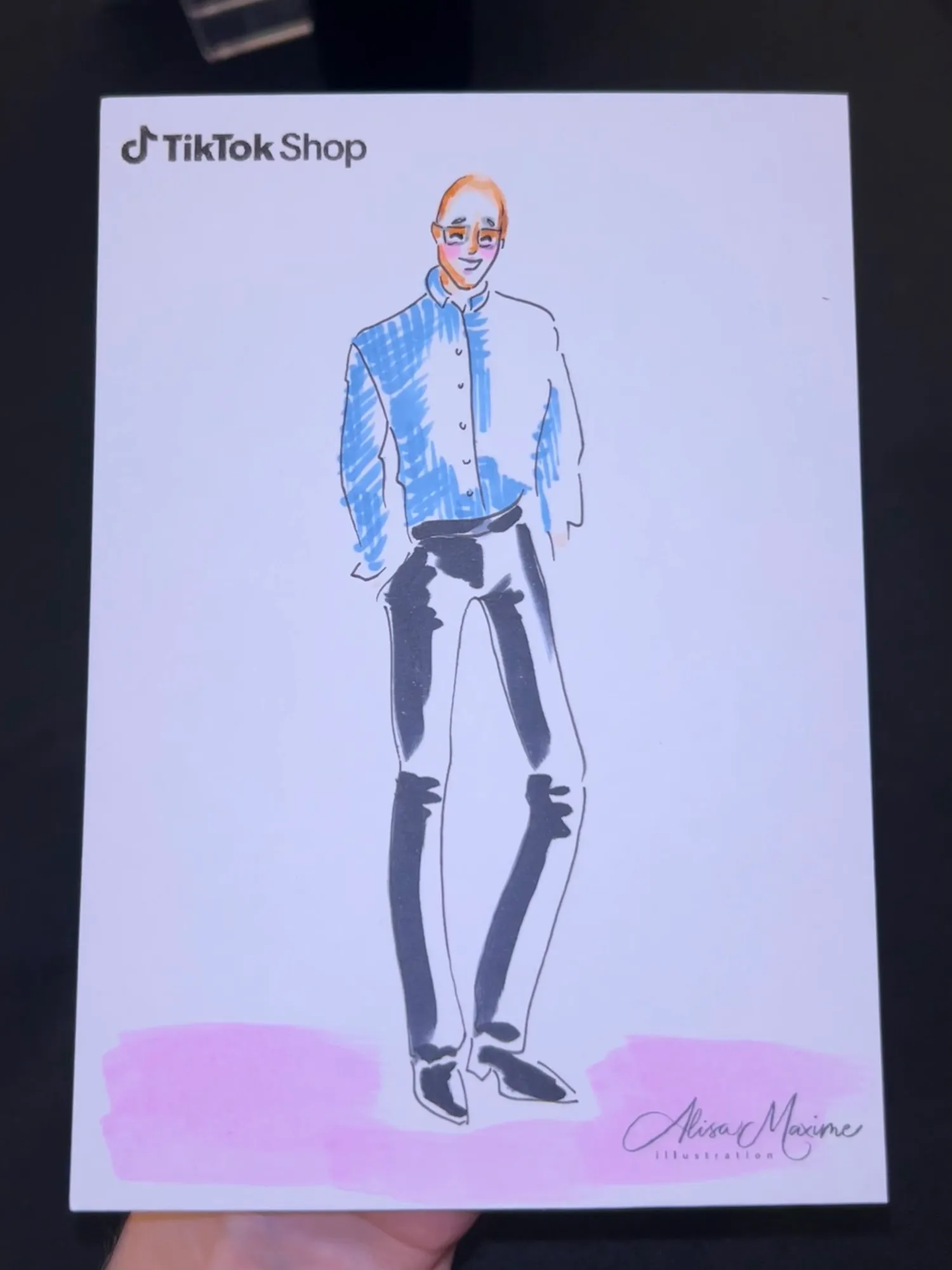Live fashion sketch 2 from Shop Event at Sofia Gutierrez, New York