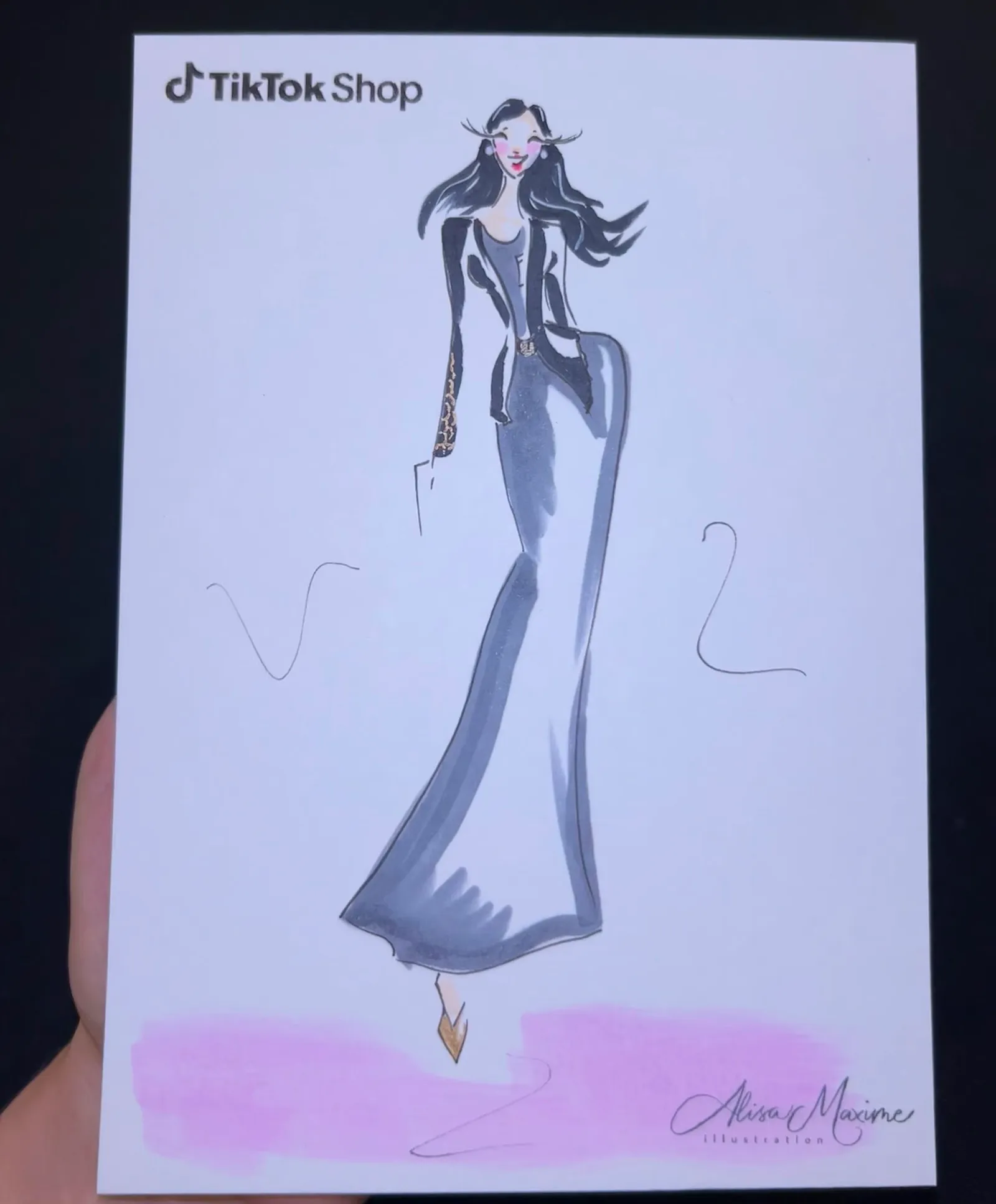Live fashion sketch 7 from Shop Event at Sofia Gutierrez, New York