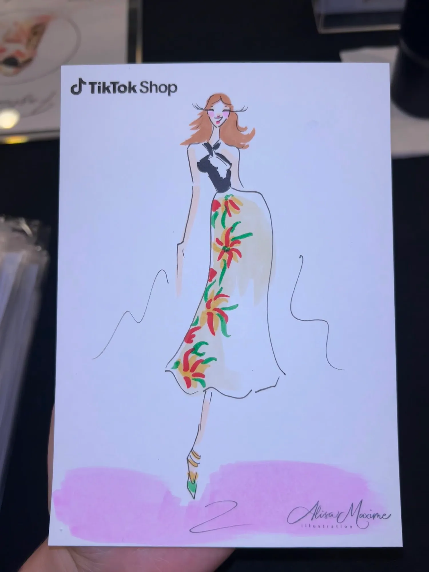 Live fashion sketch 8 from Shop Event at Sofia Gutierrez, New York