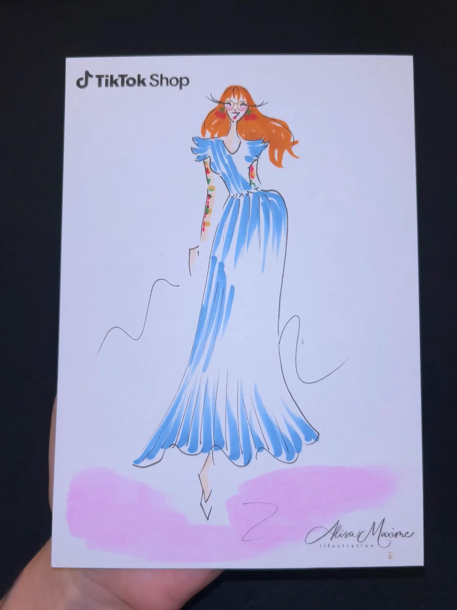 Live fashion sketch 4 from Shop Event at Sofia Gutierrez, New York