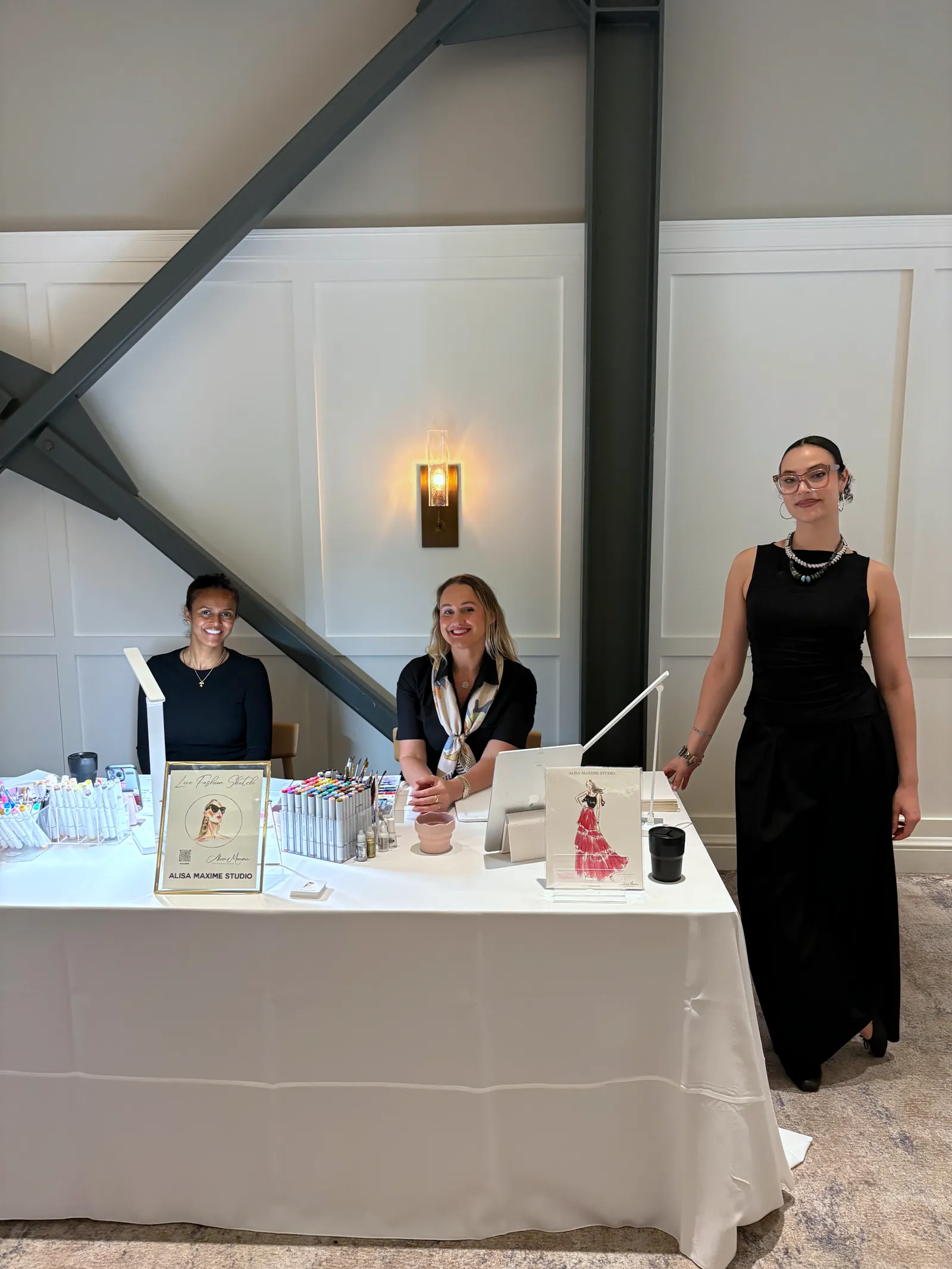 Our table at Lido House, Autograph Collection