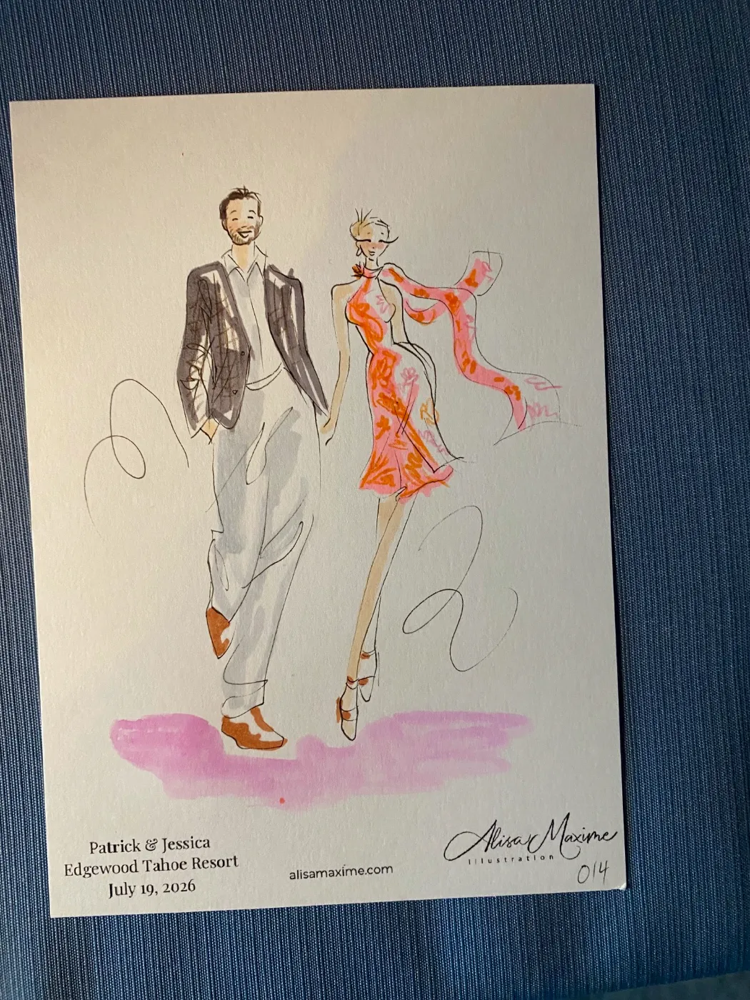 Live fashion sketch 14 from Stunning Evening at Edgewood Tahoe Resort