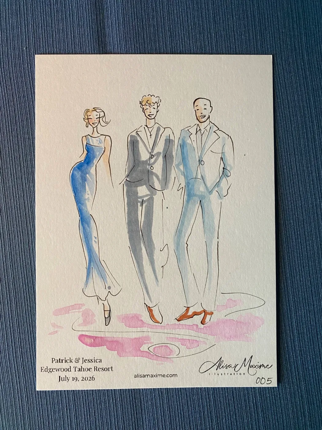 Live fashion sketch 6 from Stunning Evening at Edgewood Tahoe Resort