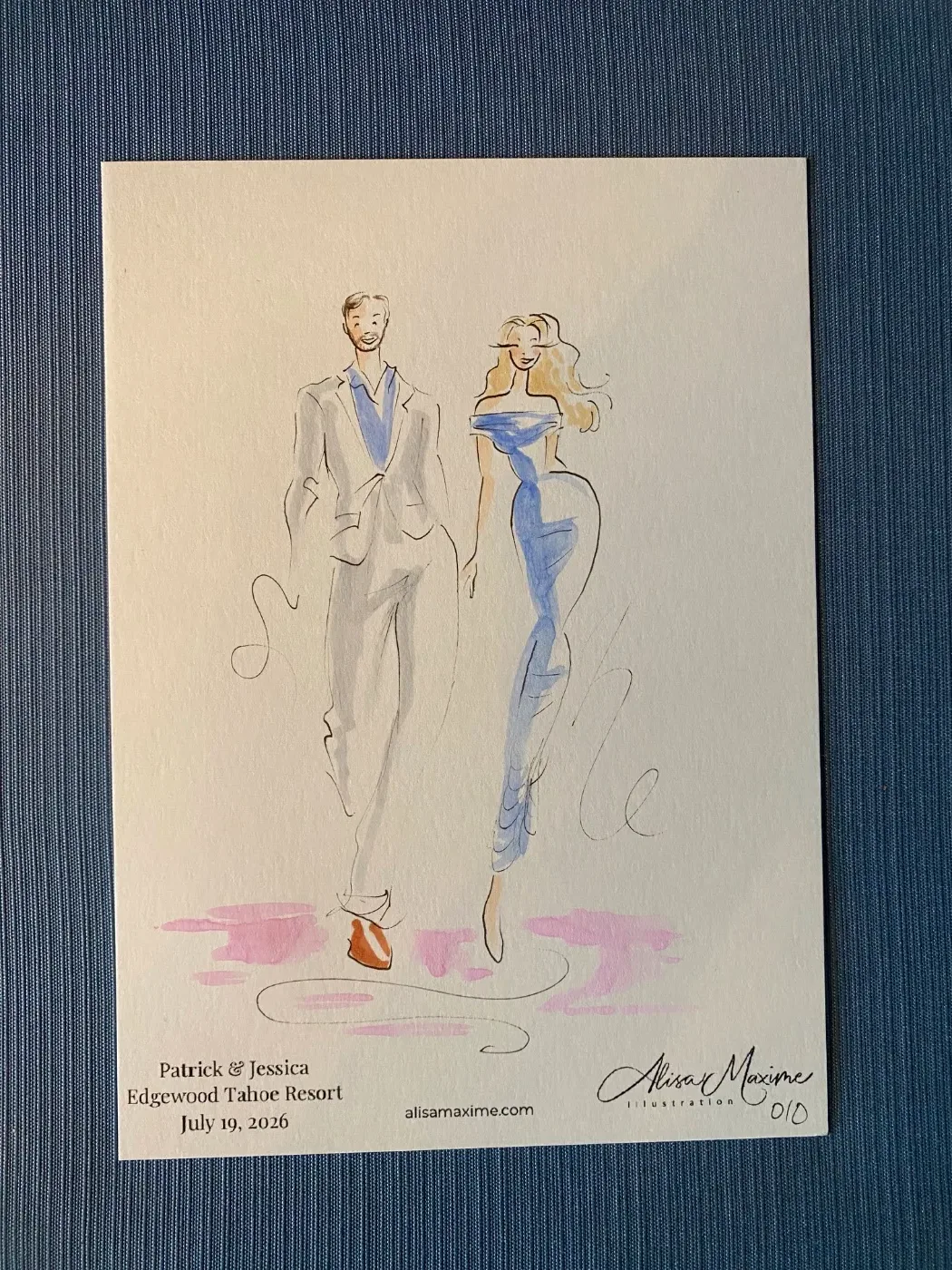 Live fashion sketch 11 from Stunning Evening at Edgewood Tahoe Resort