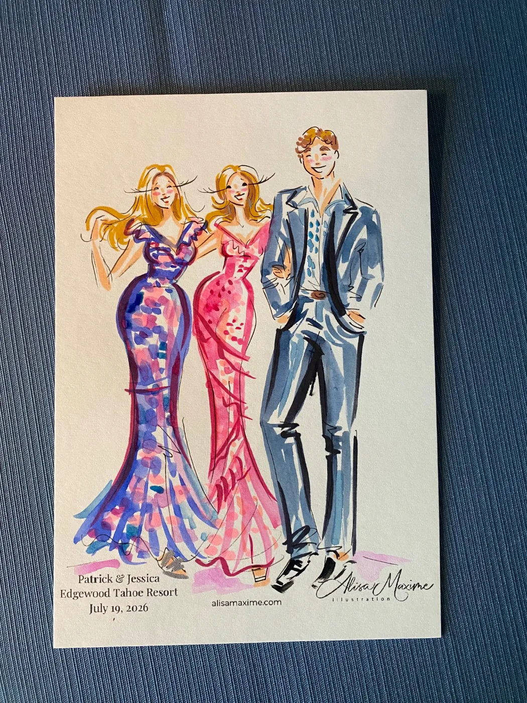 Live fashion sketch 8 from Stunning Evening at Edgewood Tahoe Resort