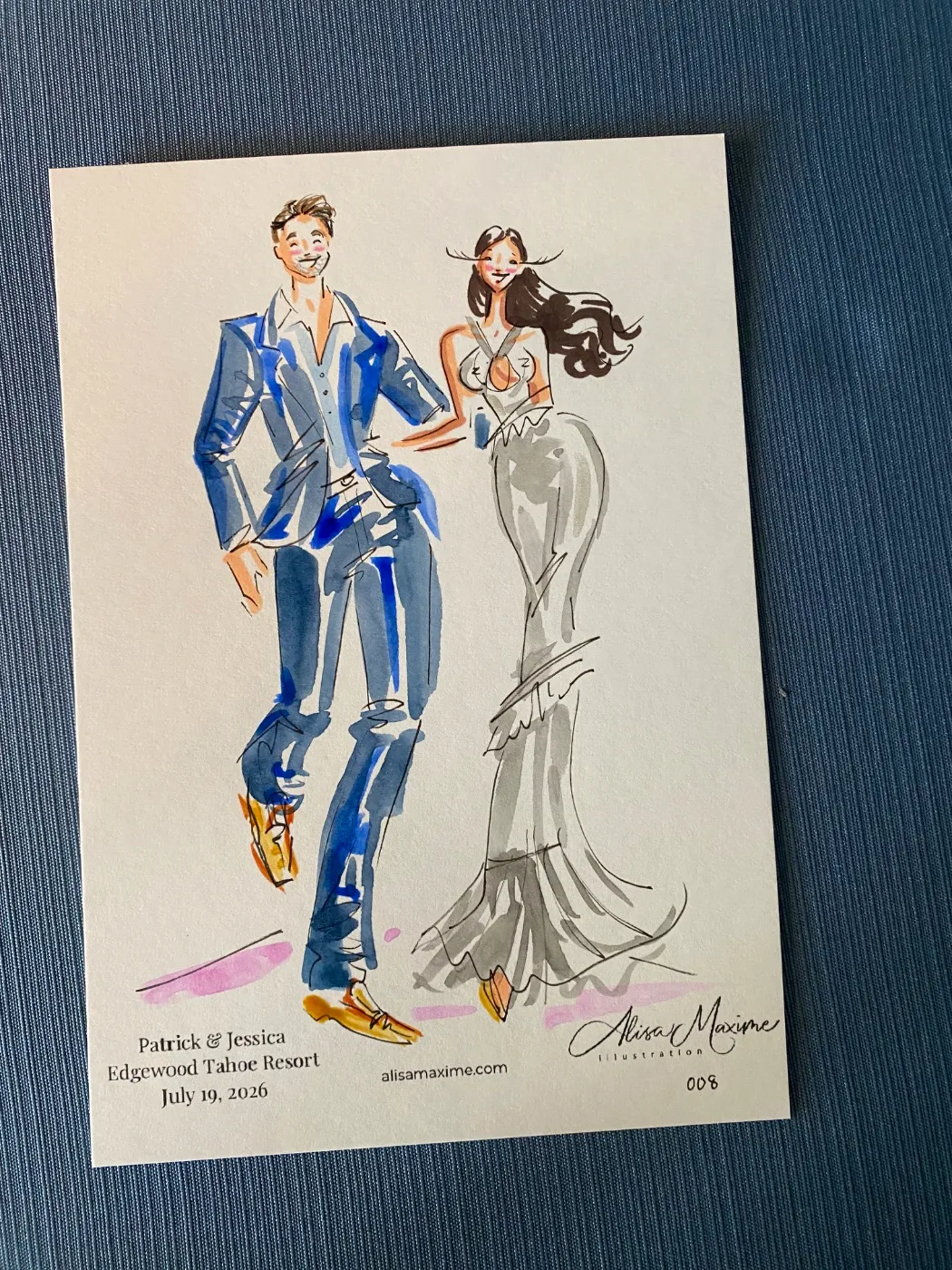 Live fashion sketch 9 from Stunning Evening at Edgewood Tahoe Resort