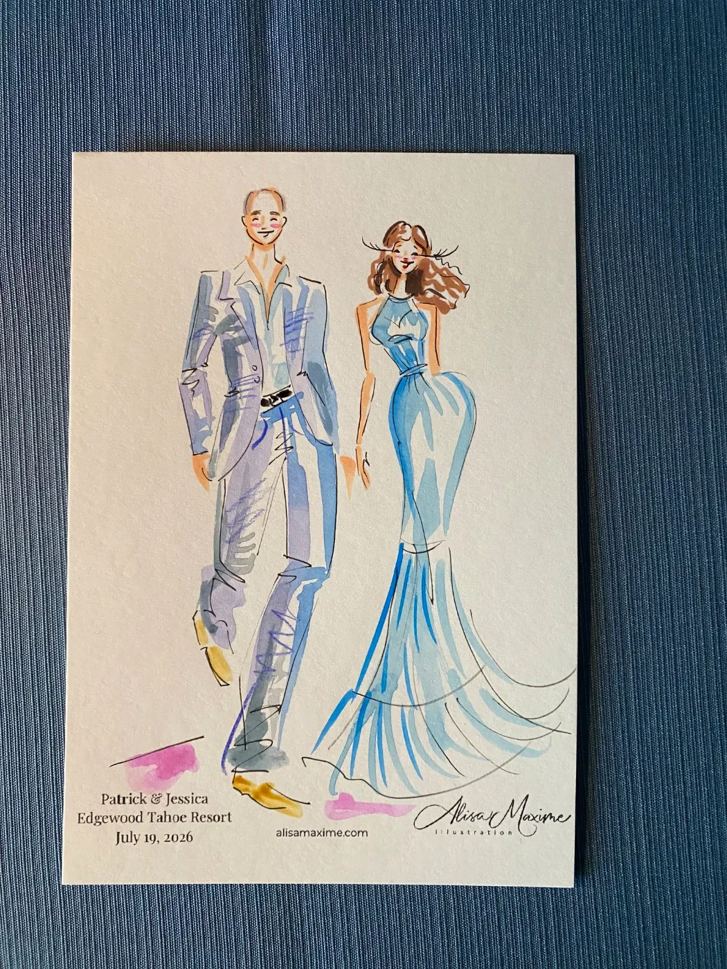 Live fashion sketch 5 from Stunning Evening at Edgewood Tahoe Resort