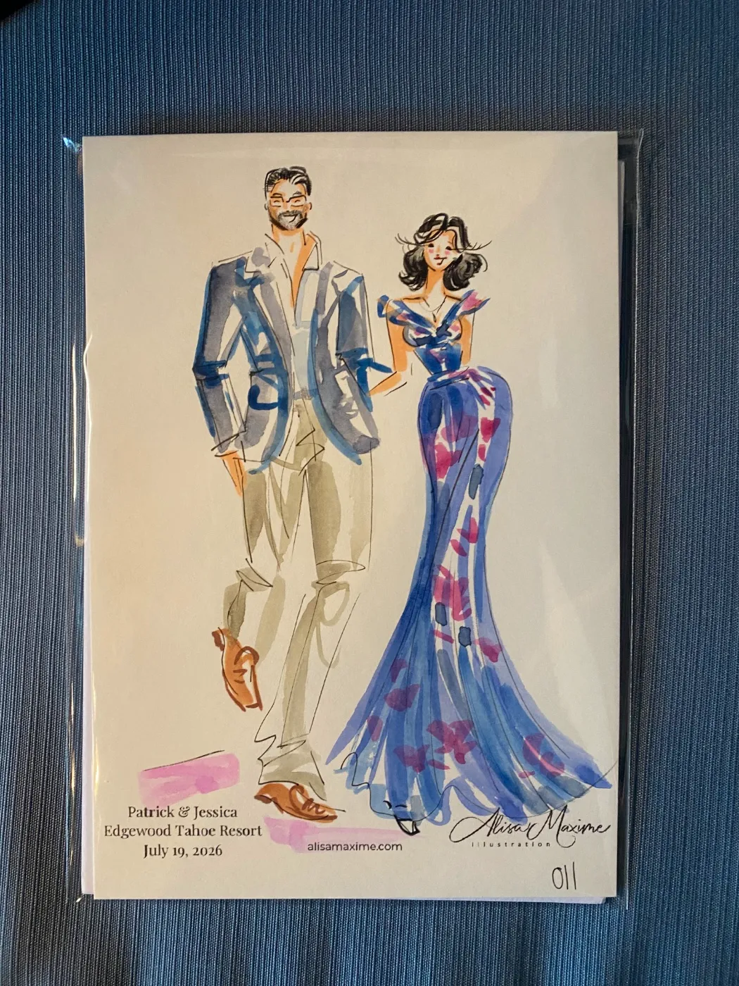 Live fashion sketch 12 from Stunning Evening at Edgewood Tahoe Resort