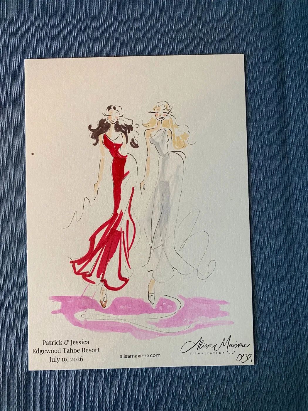 Live fashion sketch 10 from Stunning Evening at Edgewood Tahoe Resort