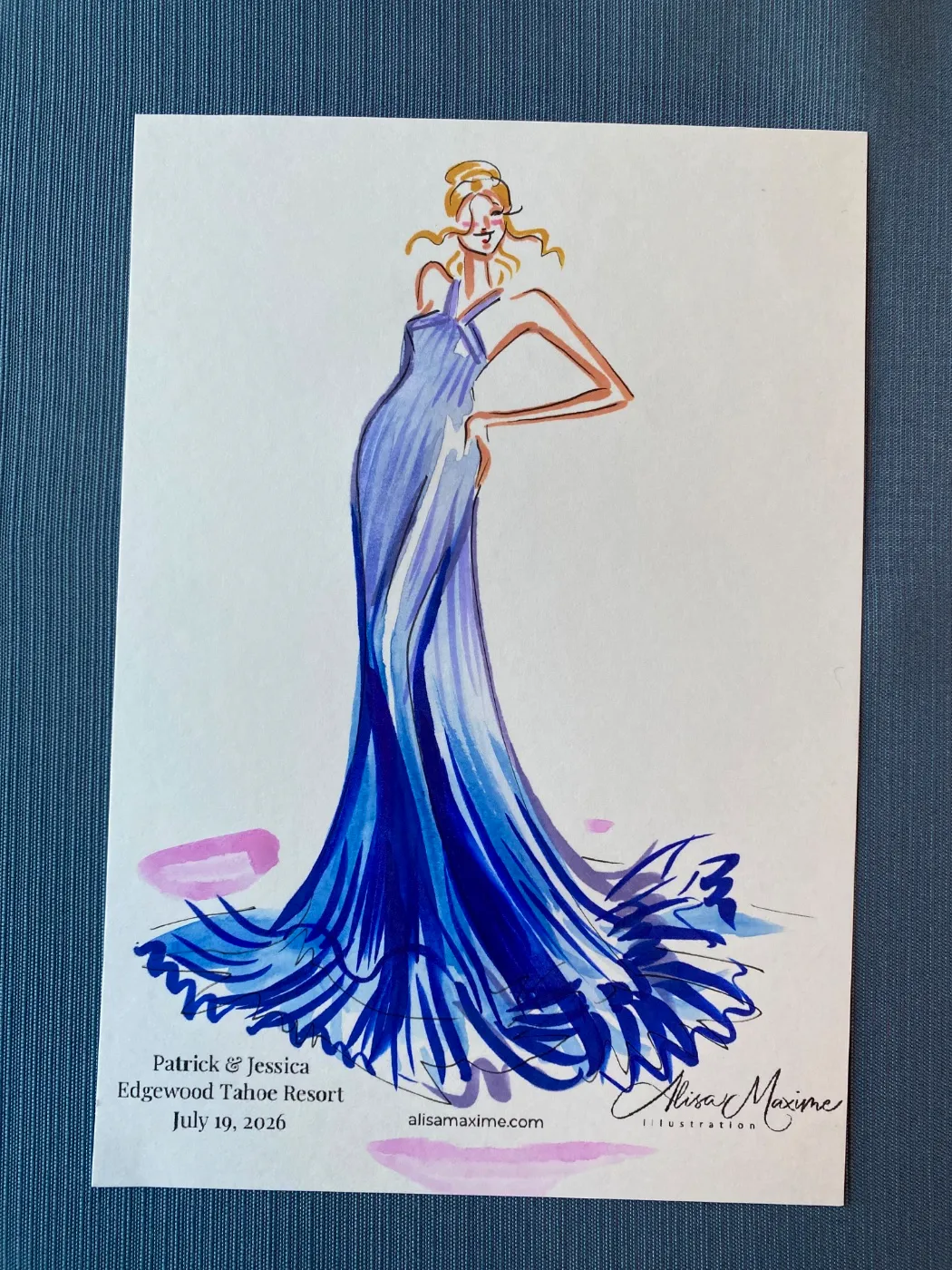 Live fashion sketch 15 from Stunning Evening at Edgewood Tahoe Resort