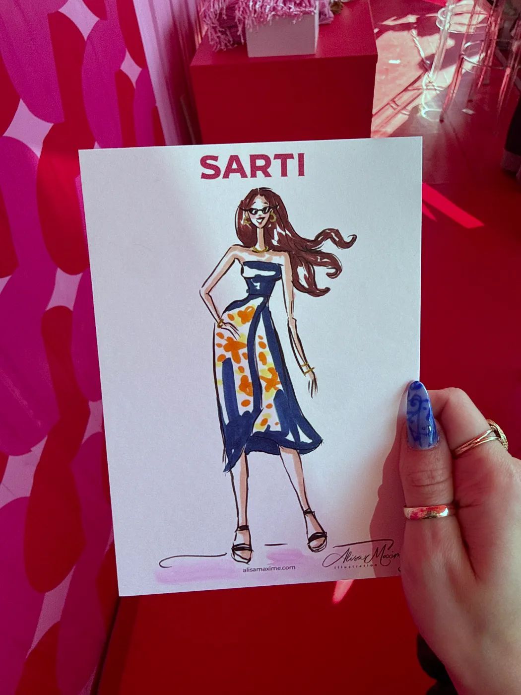 Live fashion sketch 16 from Sarti Brand Activation in New York