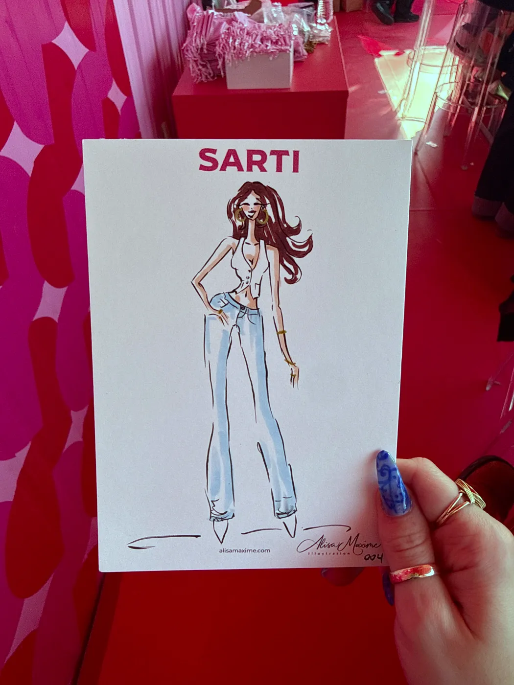 Live fashion sketch 5 from Sarti Brand Activation in New York