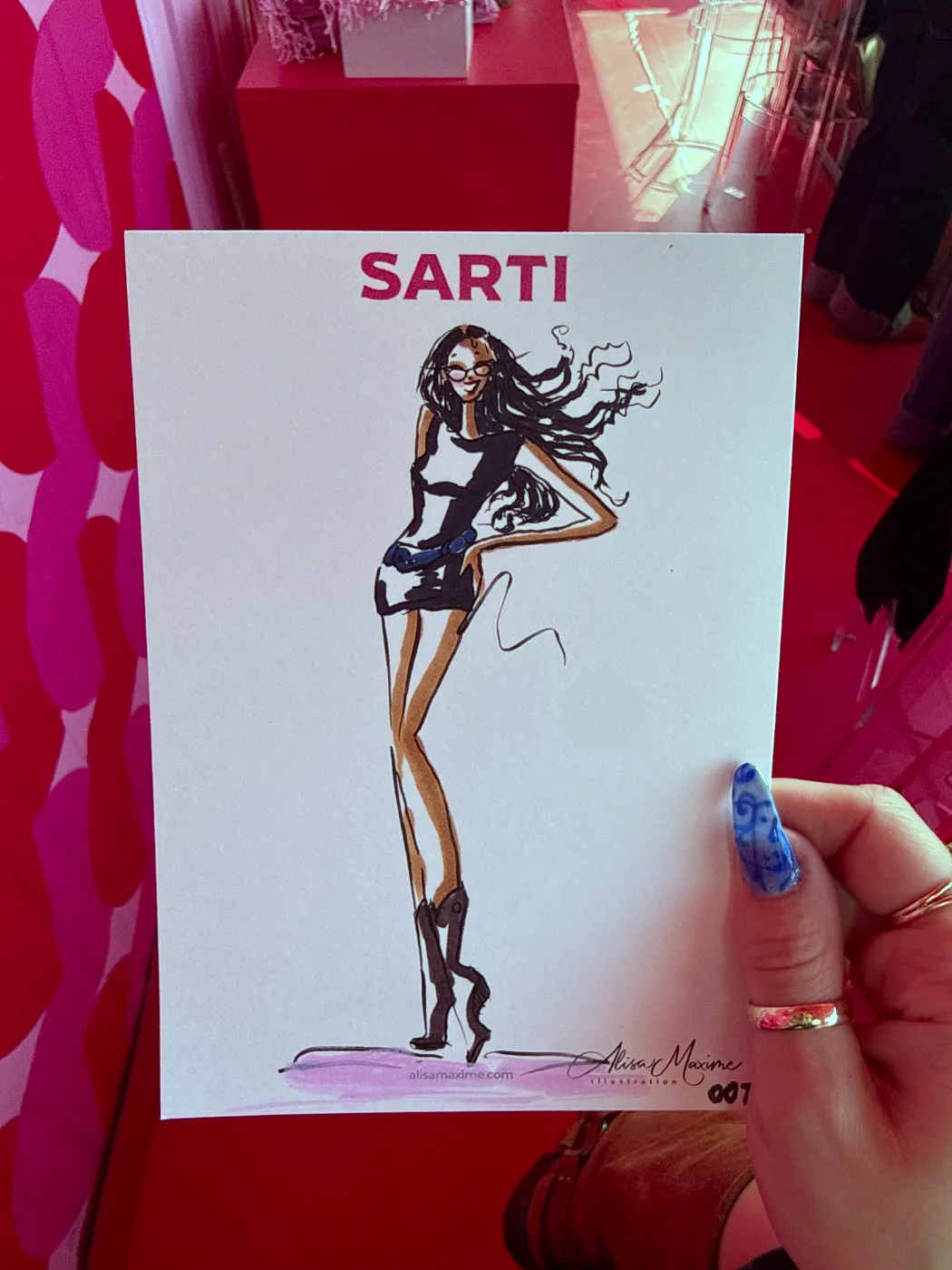 Live fashion sketch 8 from Sarti Brand Activation in New York