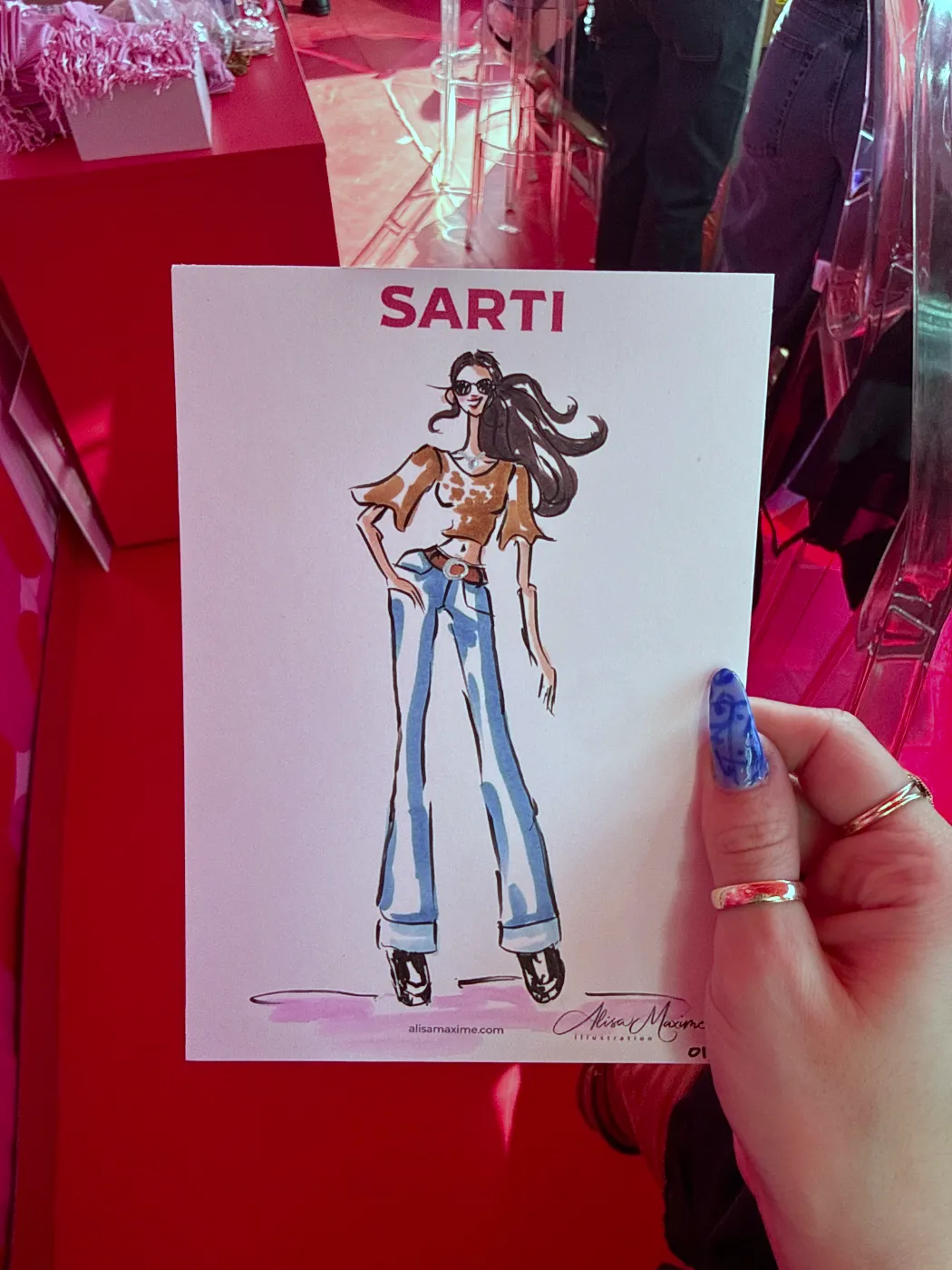 Live fashion sketch 13 from Sarti Brand Activation in New York