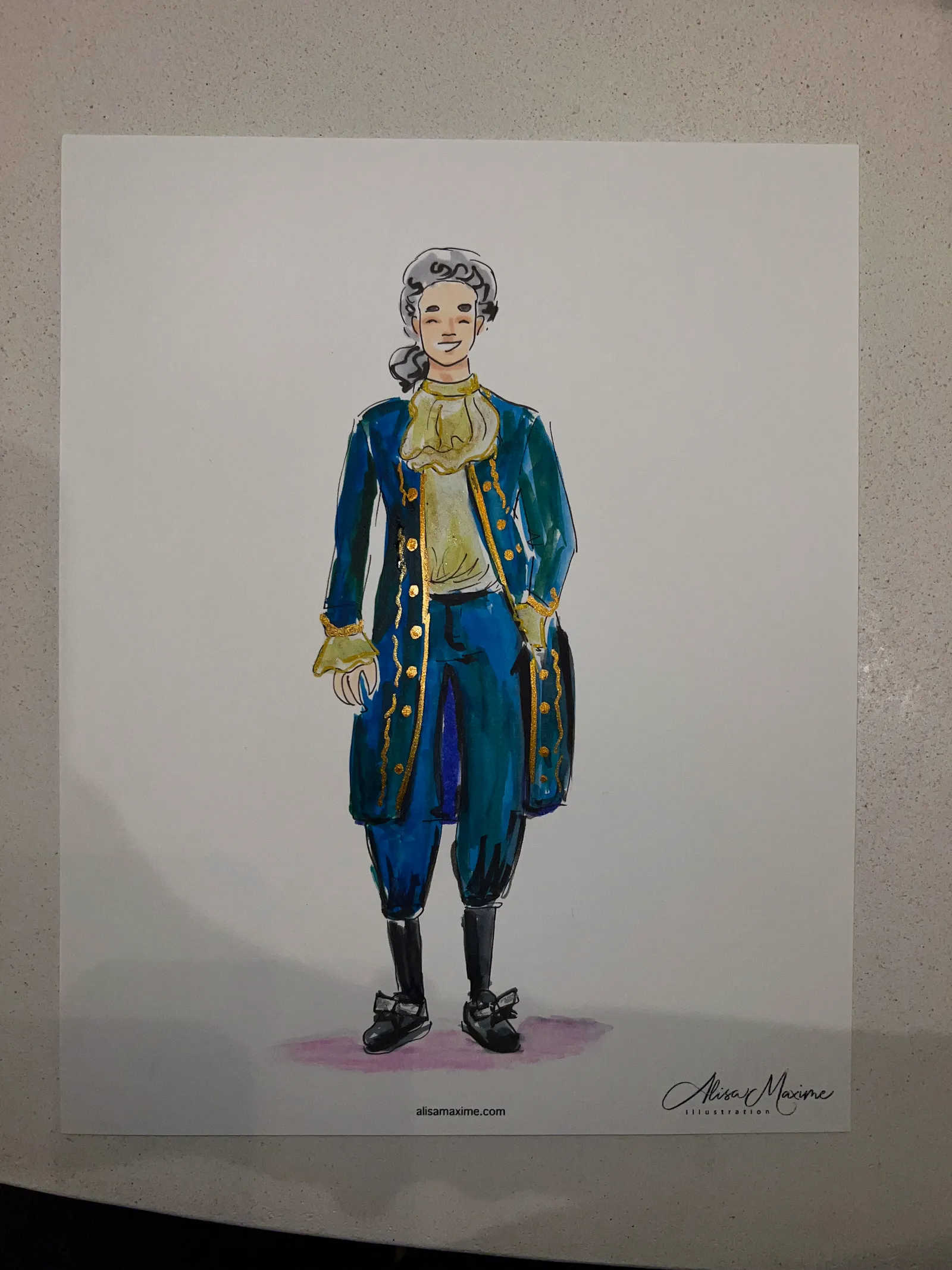 Live fashion sketch 6 from Birthday Celebration in Houston