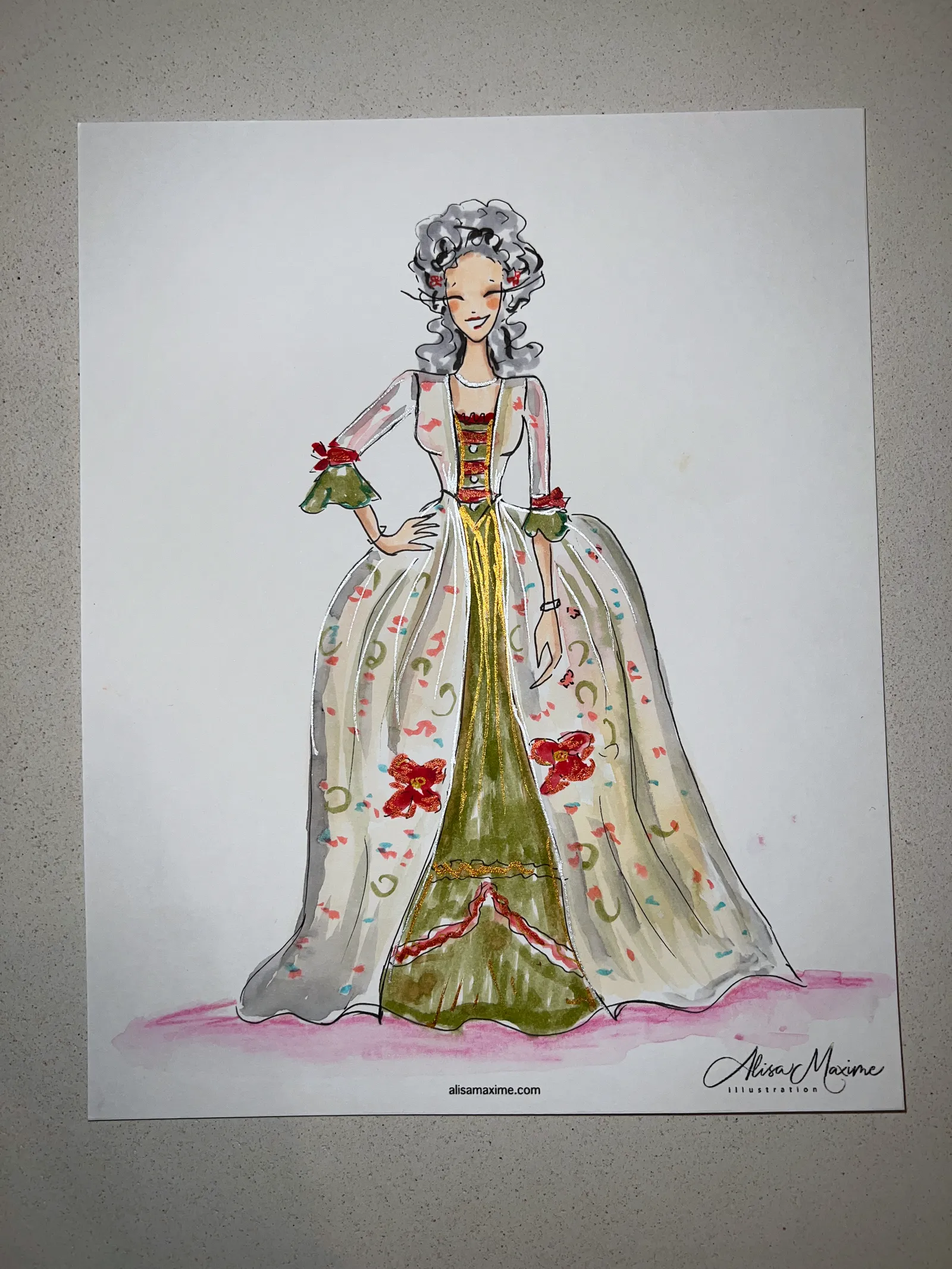Live sketch from Birthday Celebration in Houston