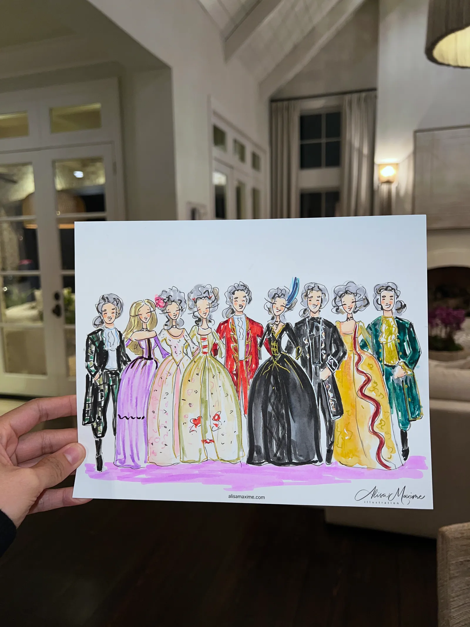 Live fashion sketch 7 from Birthday Celebration in Houston