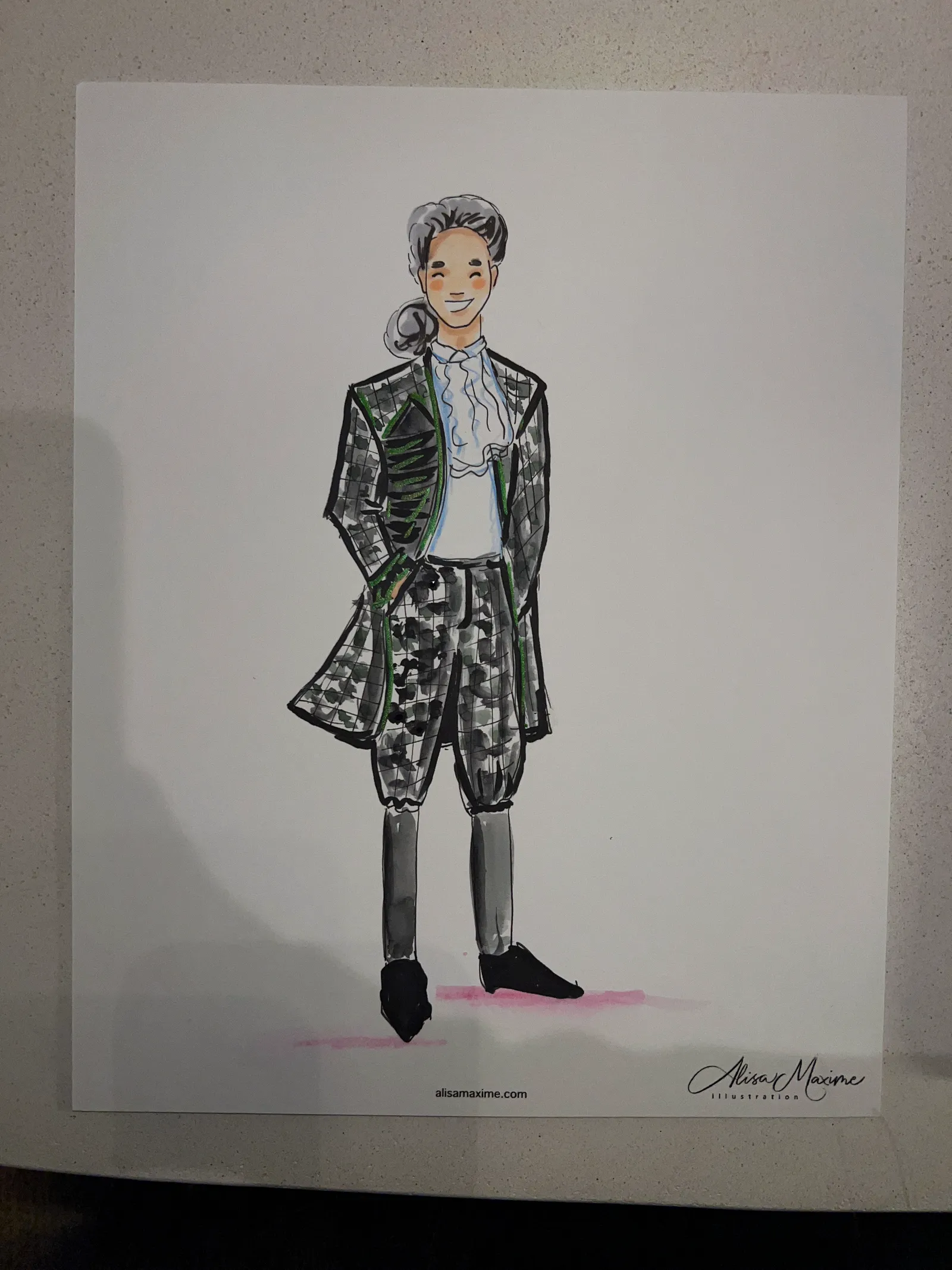 Live fashion sketch 4 from Birthday Celebration in Houston