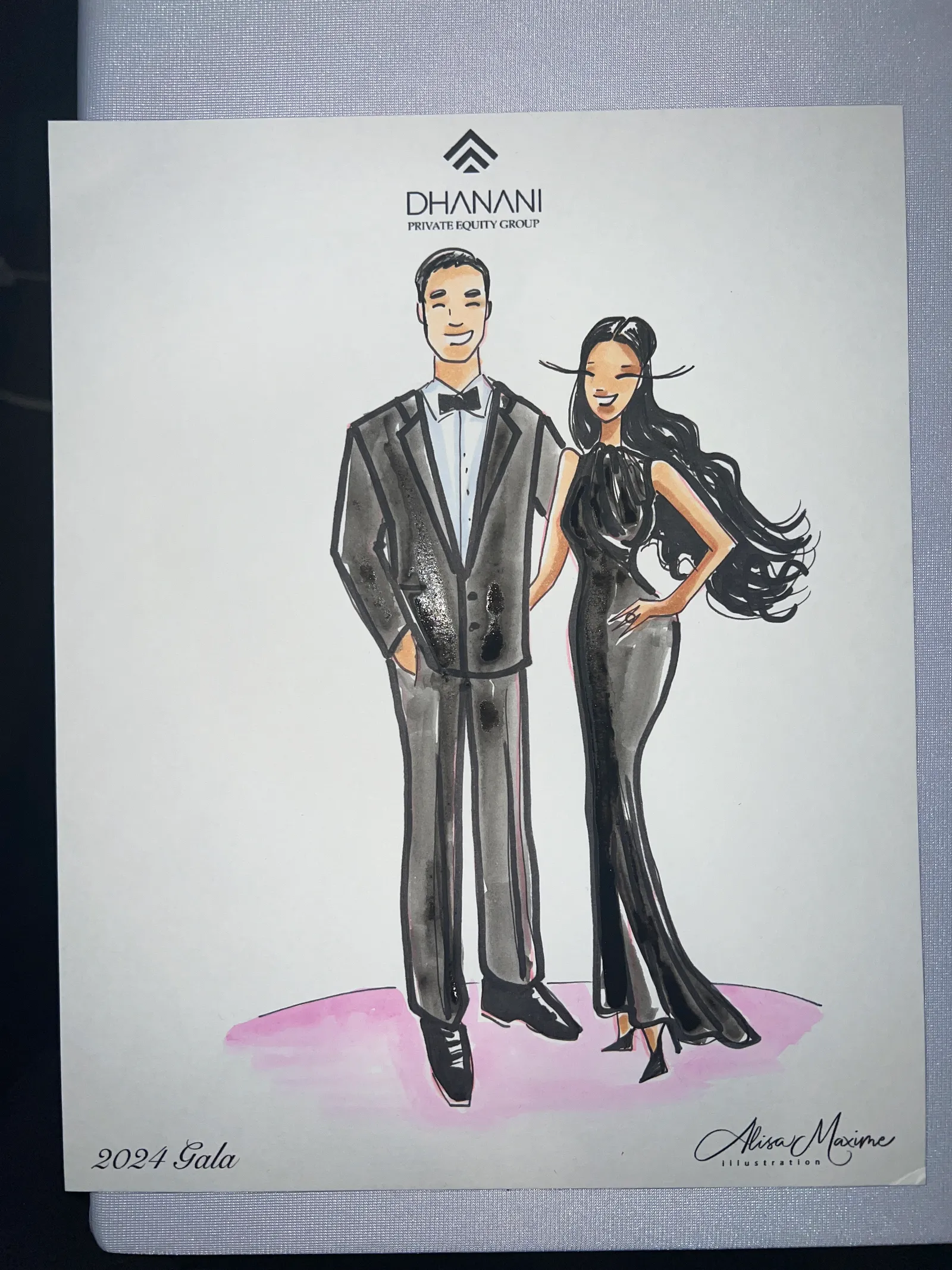 Live fashion sketch 14 from Rahul Gala at Marriott Marquis Houston