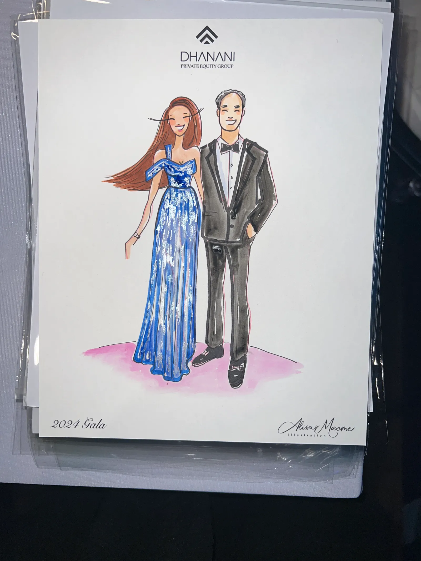 Live fashion sketch 10 from Rahul Gala at Marriott Marquis Houston