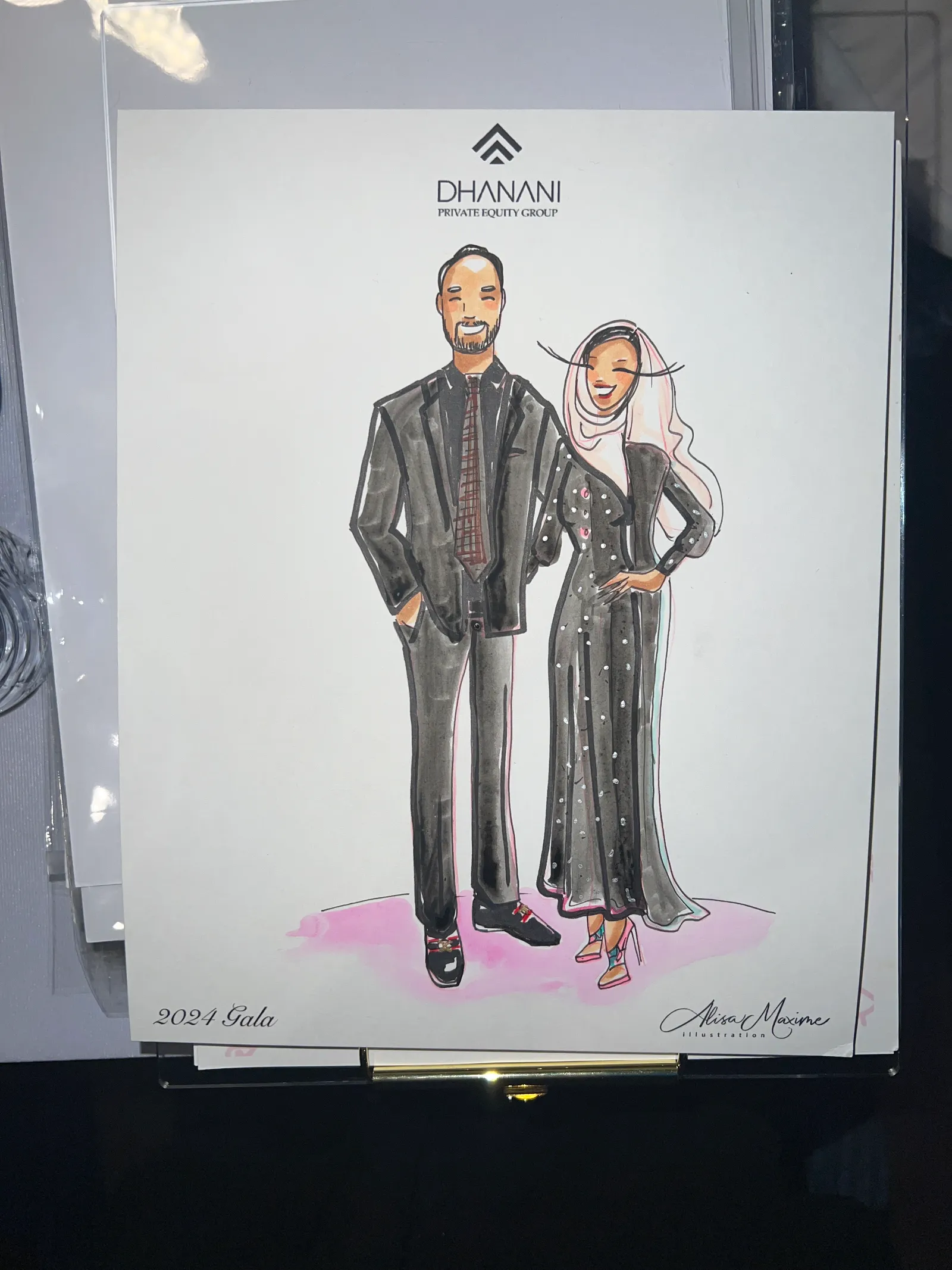 Live fashion sketch 12 from Rahul Gala at Marriott Marquis Houston