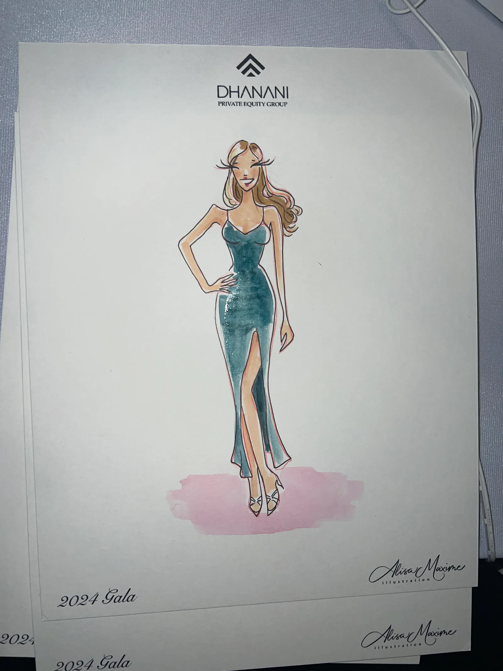 Live fashion sketch 15 from Rahul Gala at Marriott Marquis Houston