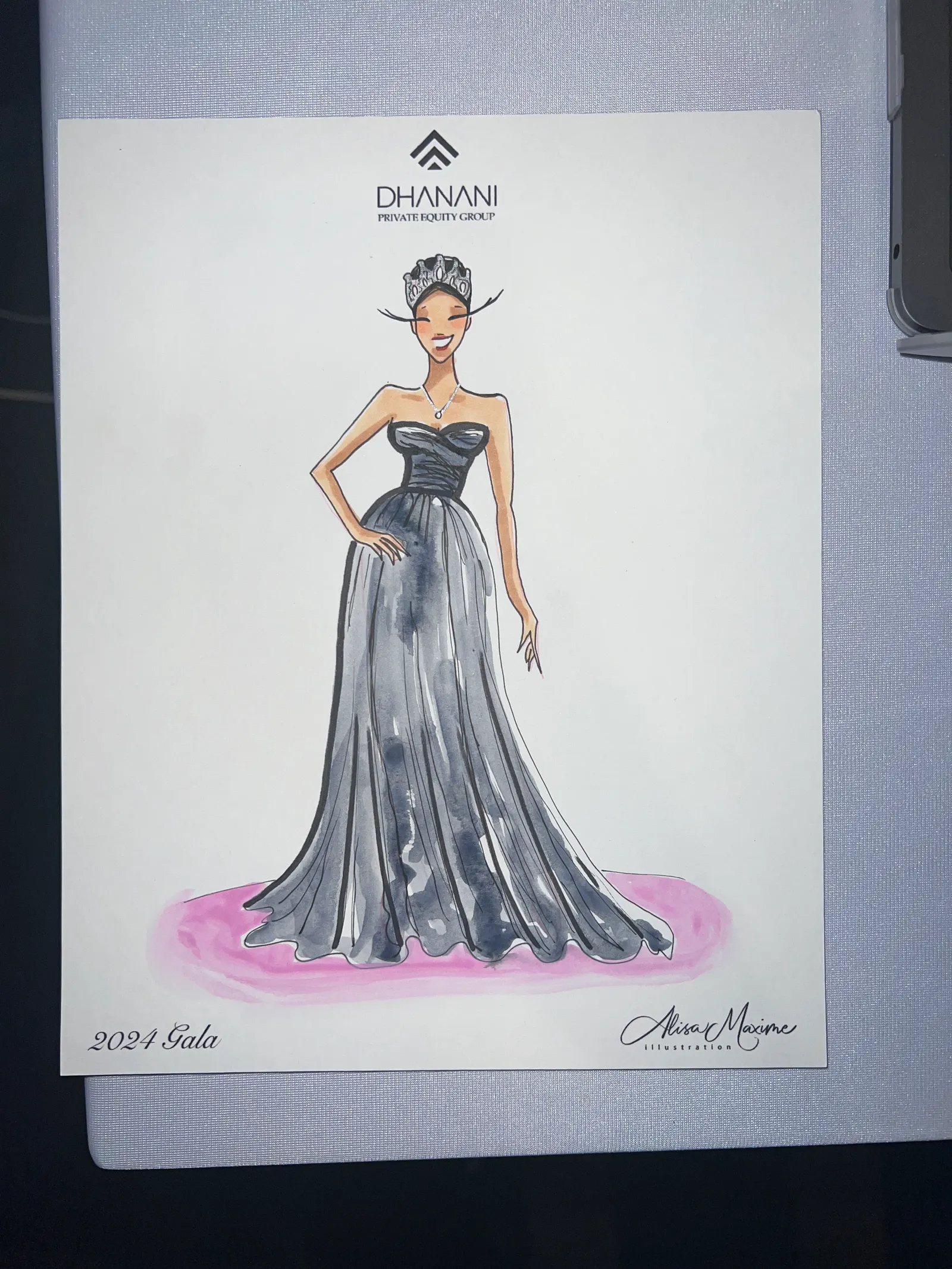 Live fashion sketch 2 from Rahul Gala at Marriott Marquis Houston