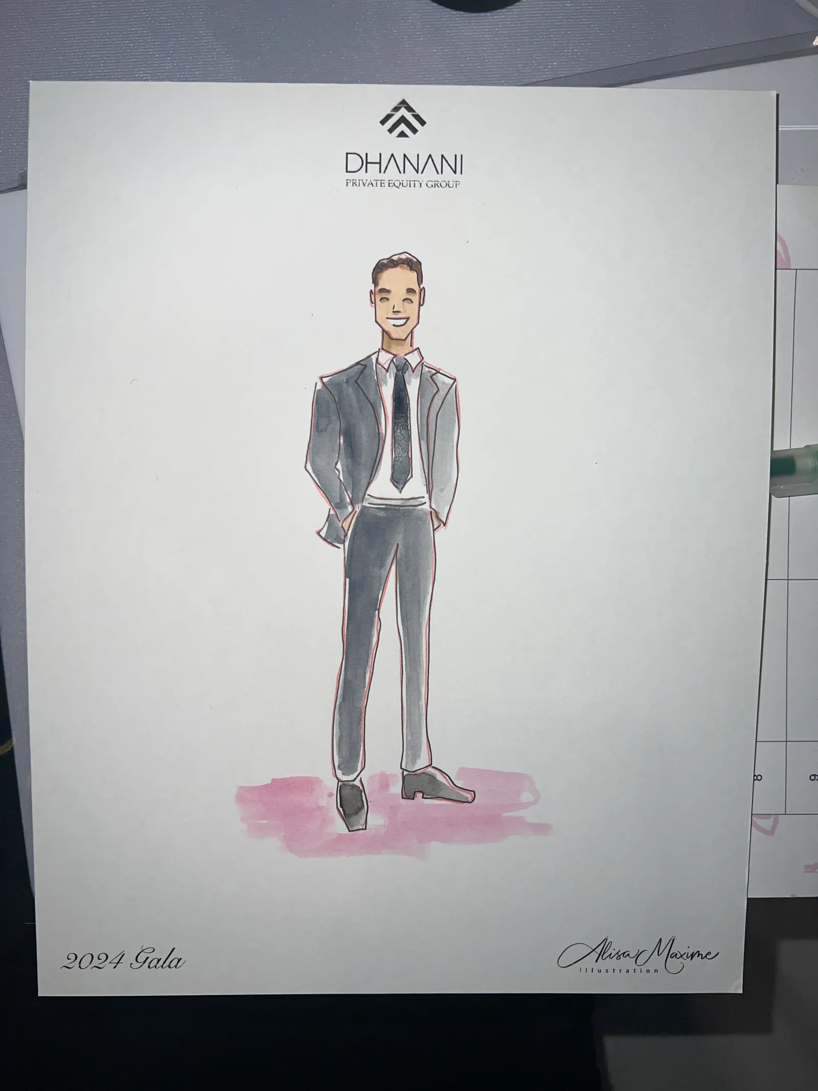 Live fashion sketch 4 from Rahul Gala at Marriott Marquis Houston