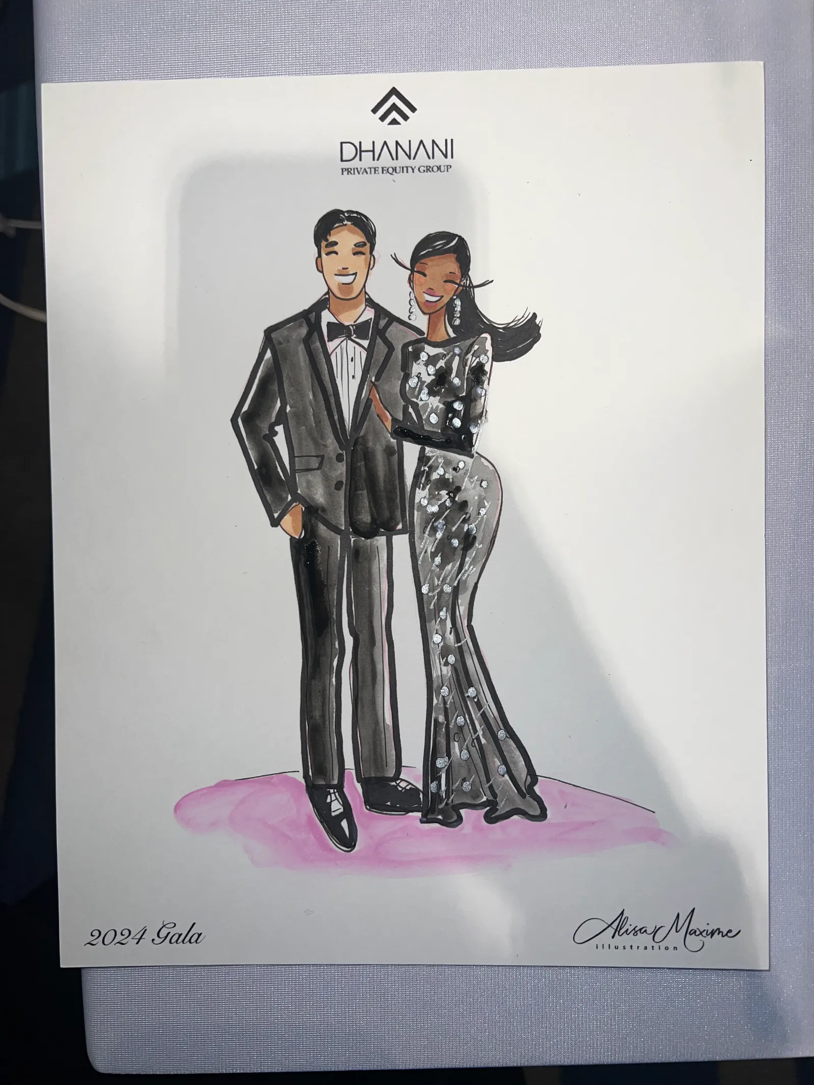 Live fashion sketch 5 from Rahul Gala at Marriott Marquis Houston