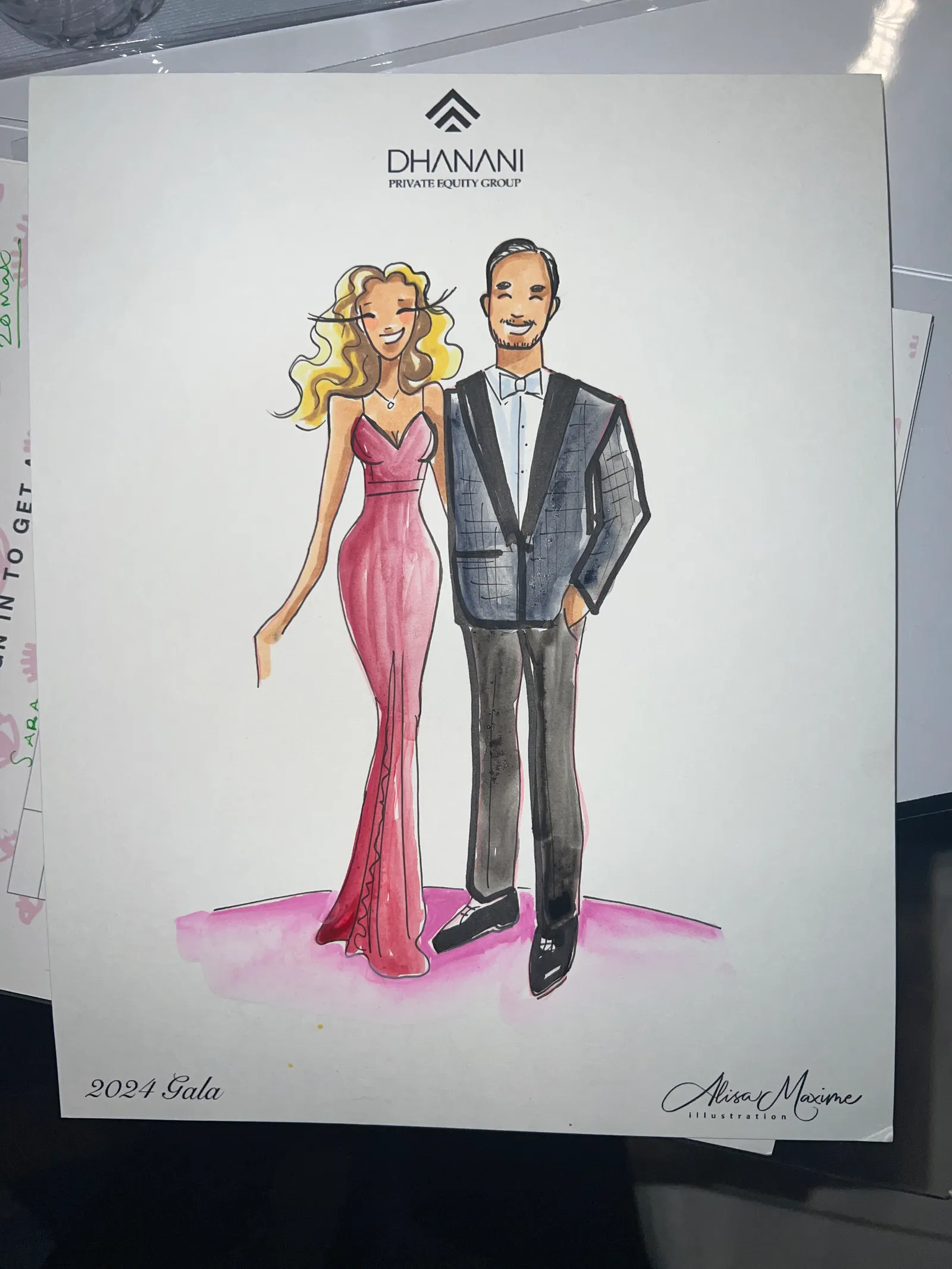 Live fashion sketch 16 from Rahul Gala at Marriott Marquis Houston
