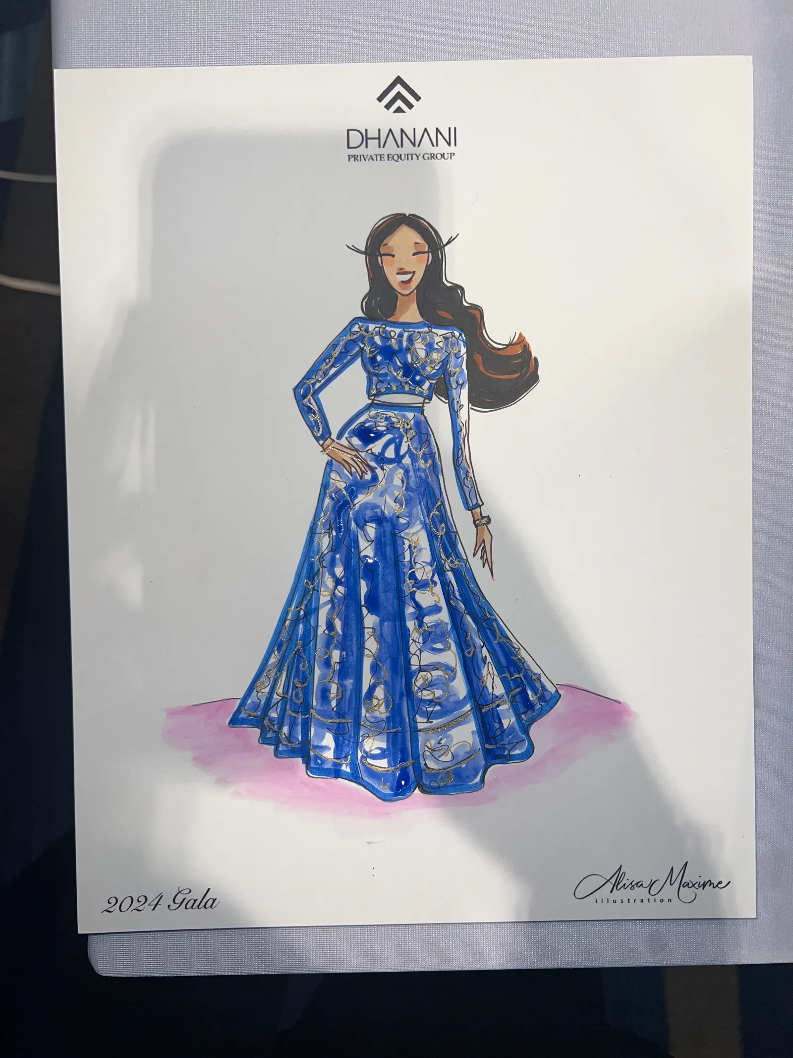 Live fashion sketch 9 from Rahul Gala at Marriott Marquis Houston