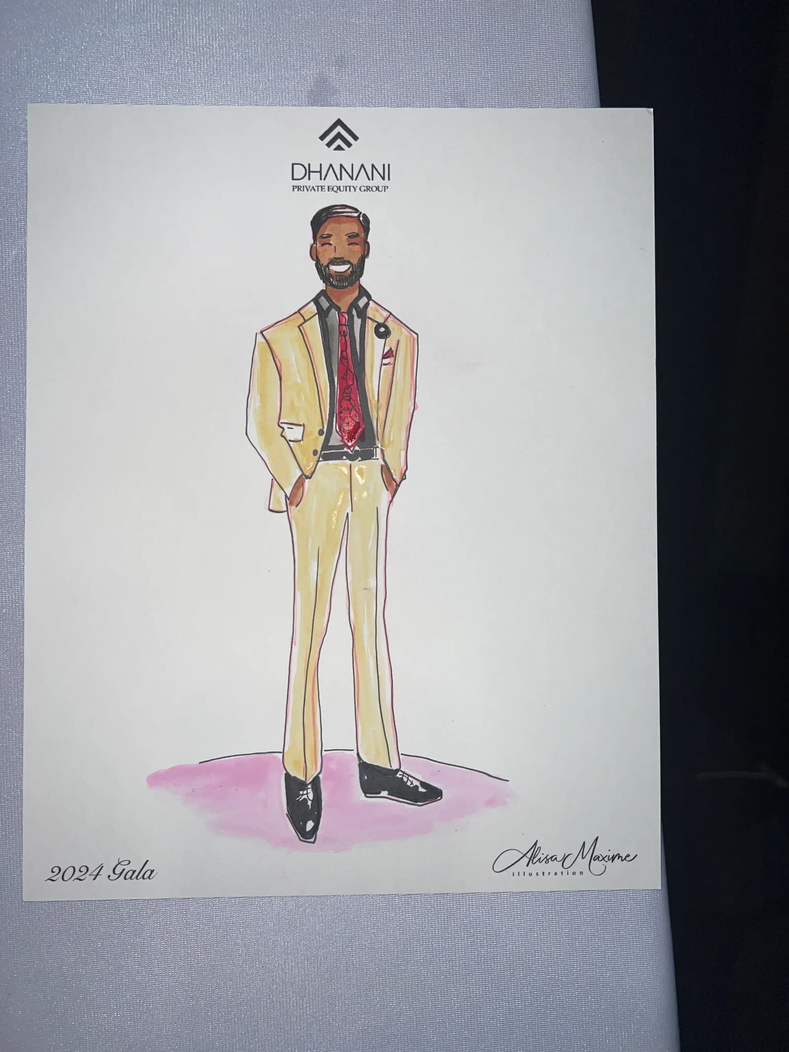 Live fashion sketch 7 from Rahul Gala at Marriott Marquis Houston