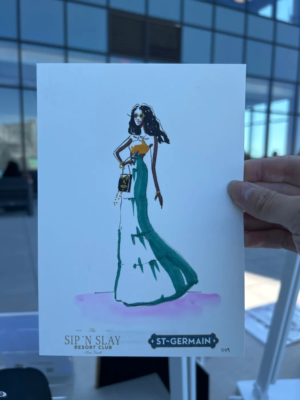 Live fashion sketch 9 from Brand Activation at The Glasshouse, New York