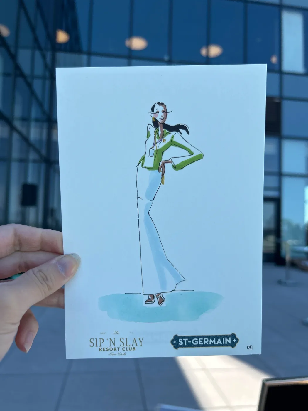 Live fashion sketch 11 from Brand Activation at The Glasshouse, New York