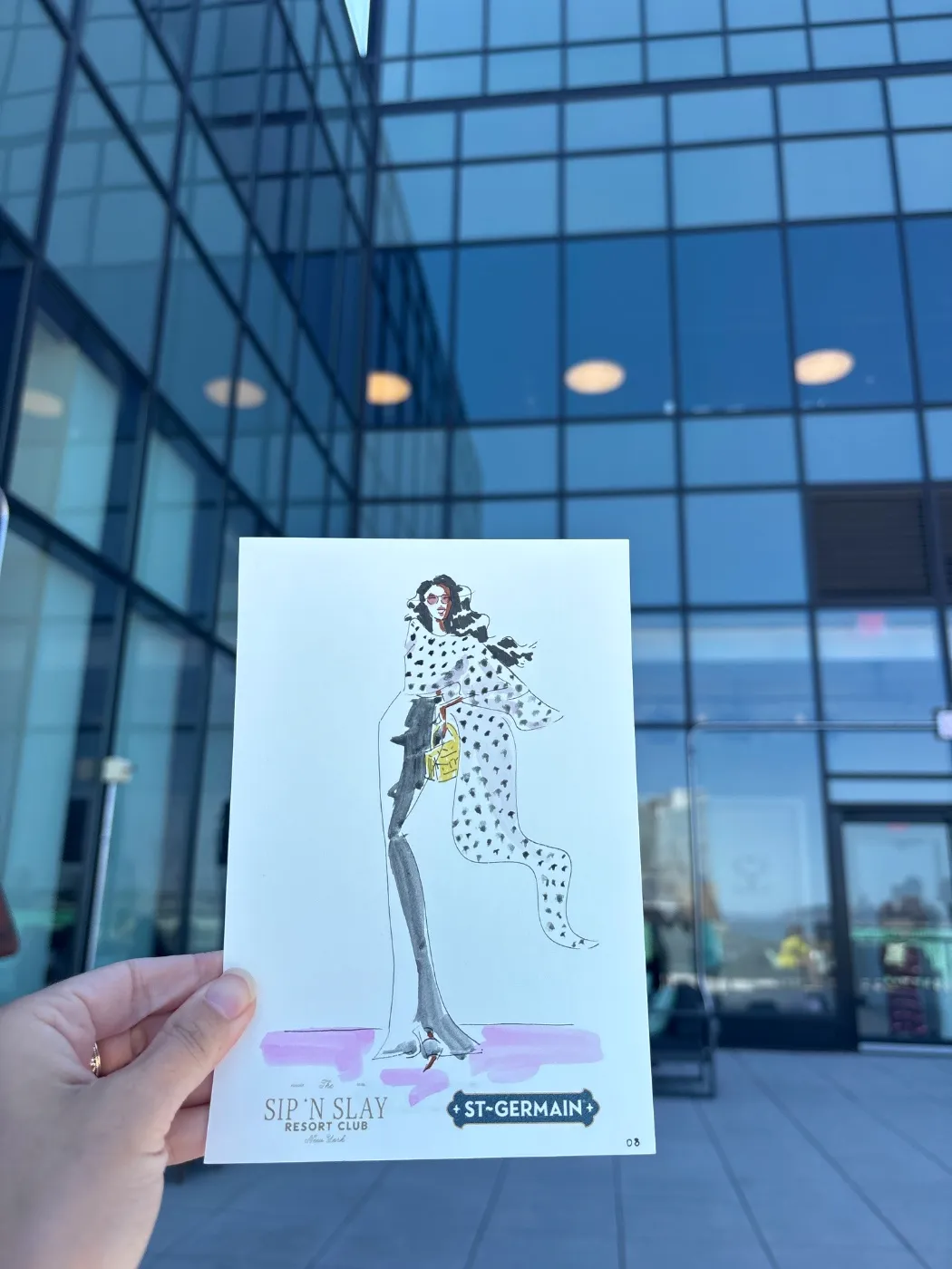 Live fashion sketch 8 from Brand Activation at The Glasshouse, New York