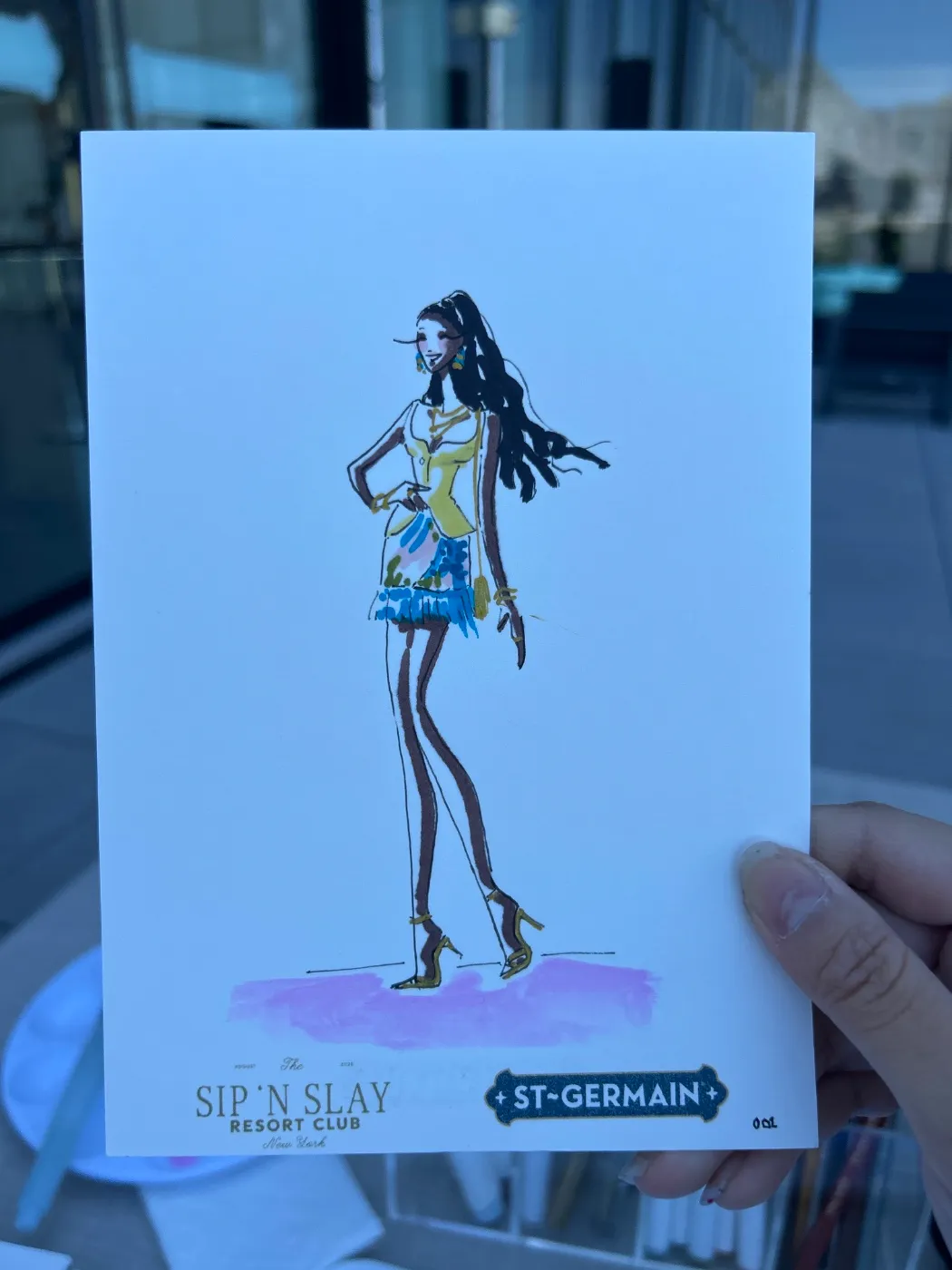 Live sketch from Brand Activation at The Glasshouse, New York