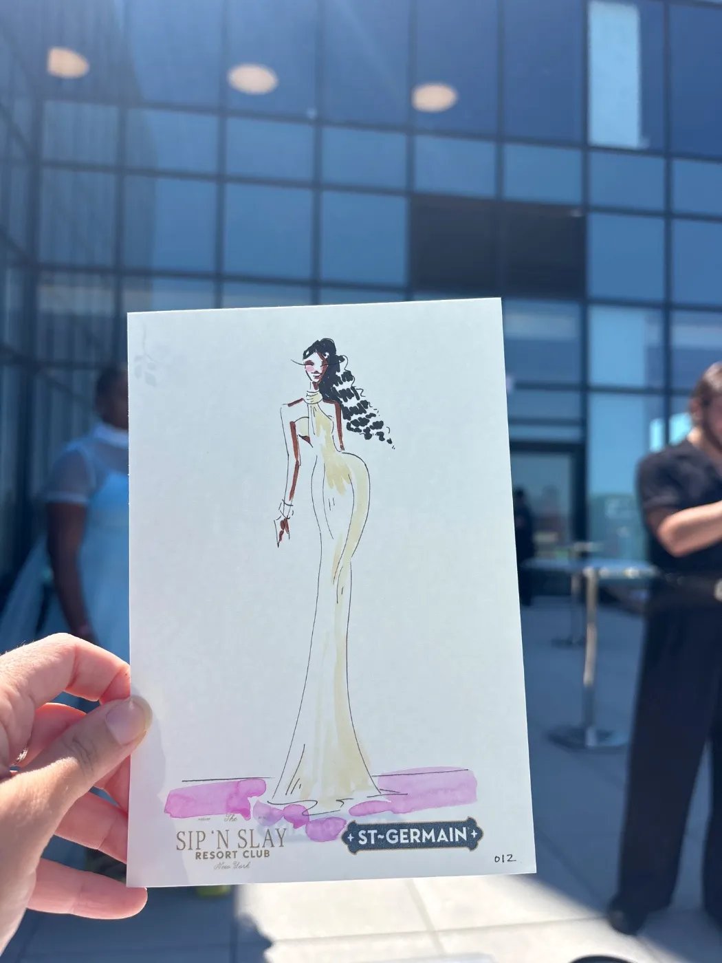 Live fashion sketch 12 from Brand Activation at The Glasshouse, New York