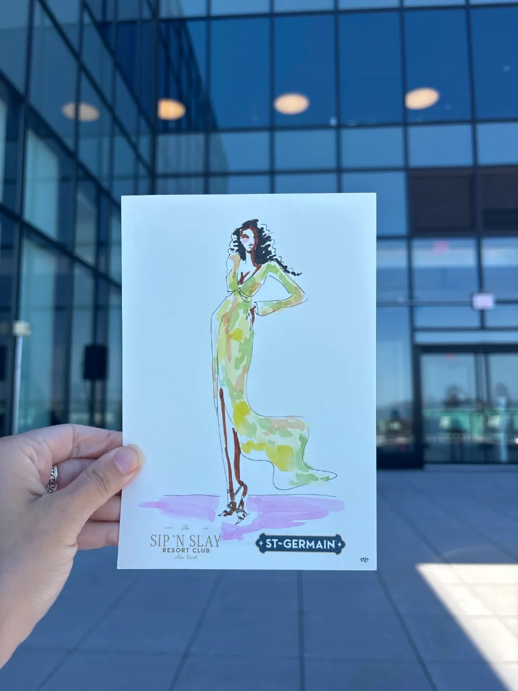 Live fashion sketch 6 from Brand Activation at The Glasshouse, New York