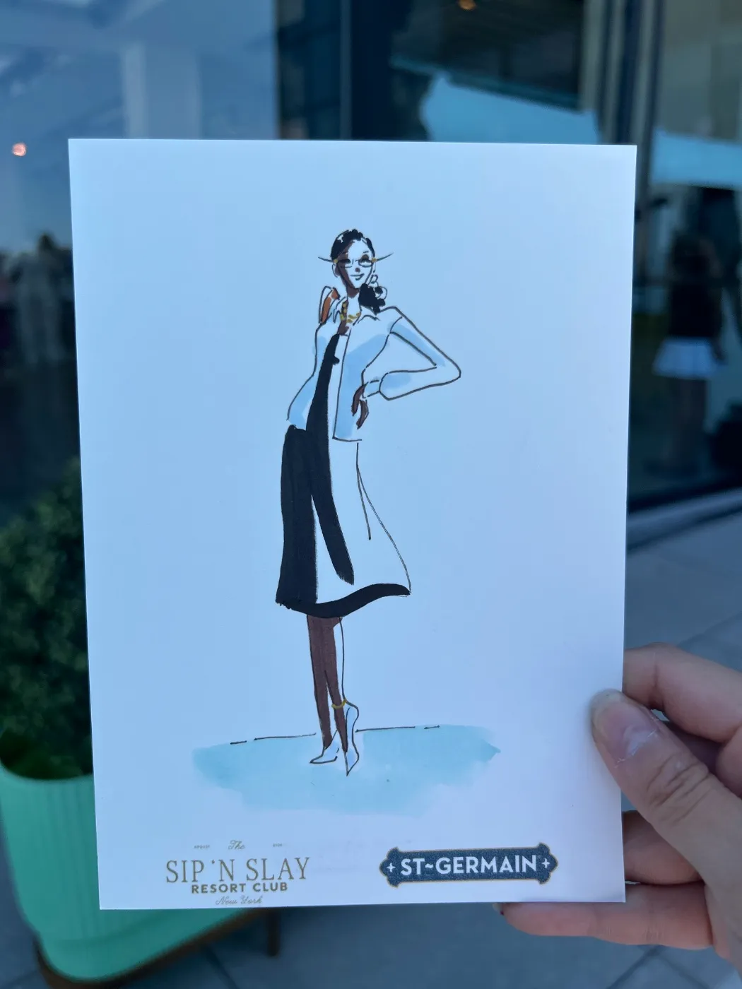 Live fashion sketch 15 from Brand Activation at The Glasshouse, New York