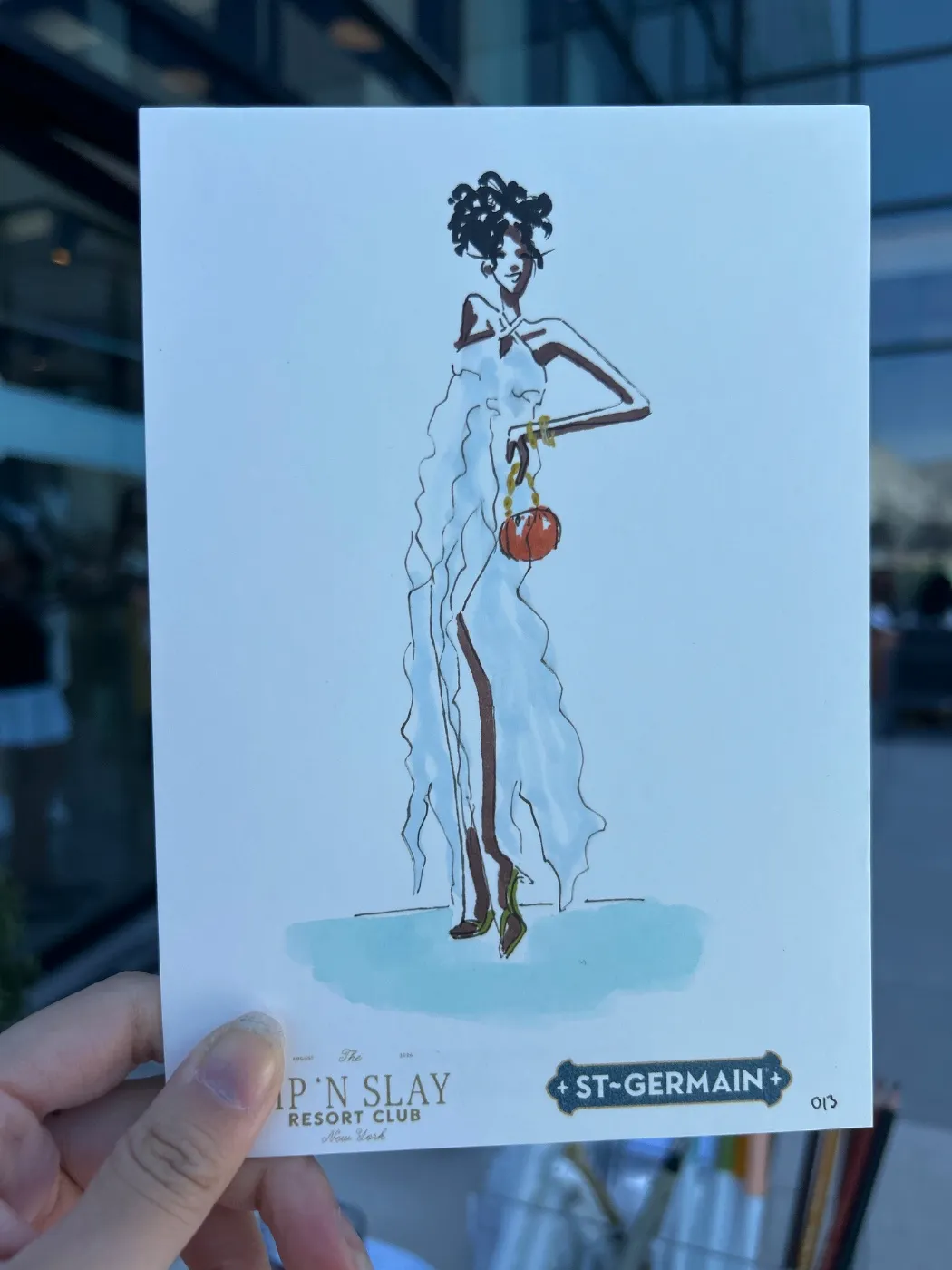 Live fashion sketch 13 from Brand Activation at The Glasshouse, New York
