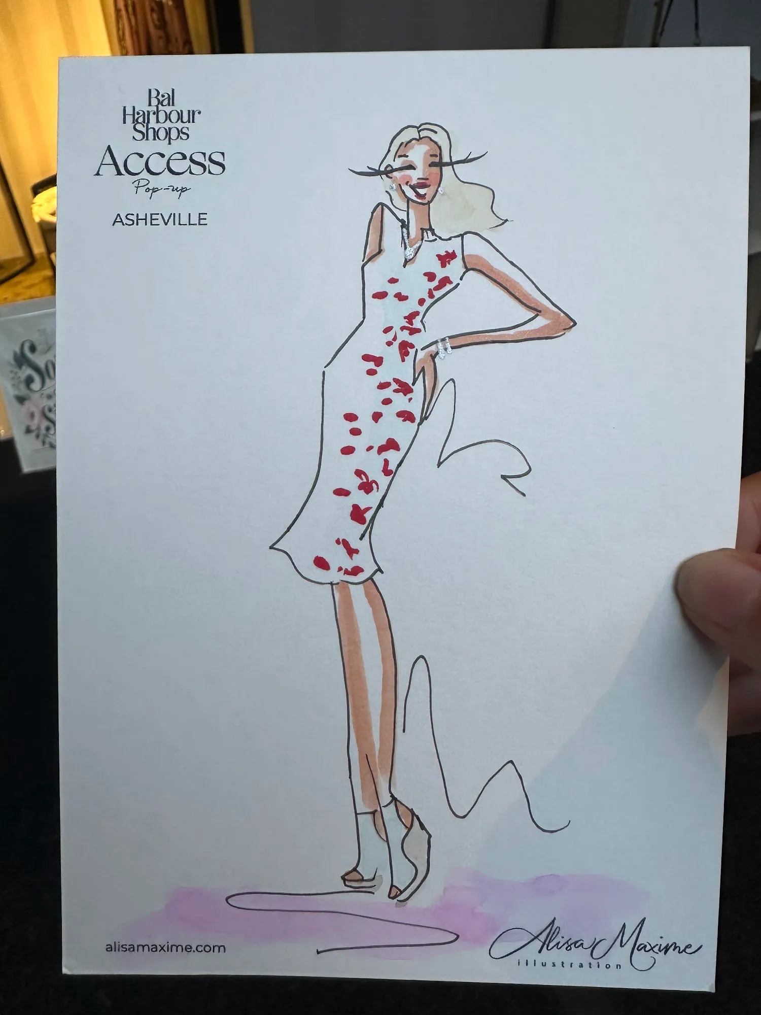 Live fashion sketch 5 from Shop Event at Tanger Outlets Asheville