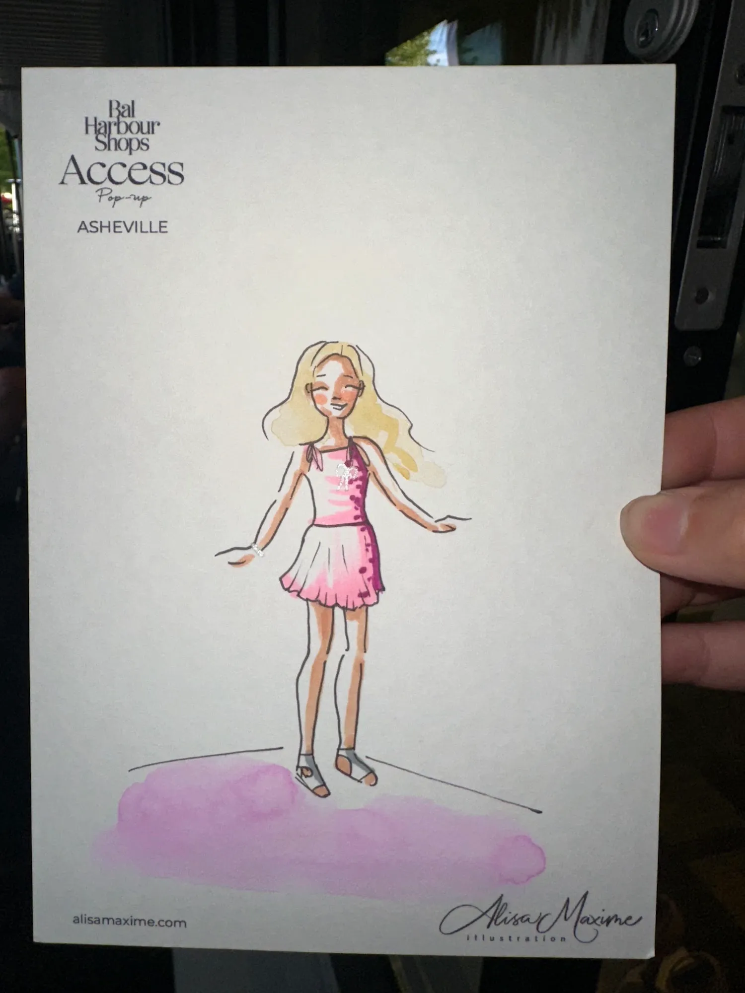 Live fashion sketch 4 from Shop Event at Tanger Outlets Asheville