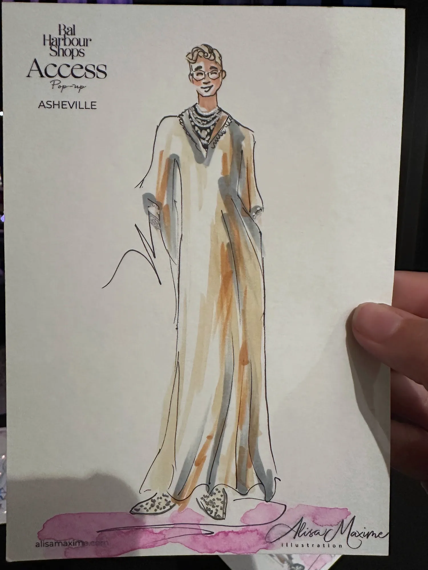 Live sketch from Shop Event at Tanger Outlets Asheville