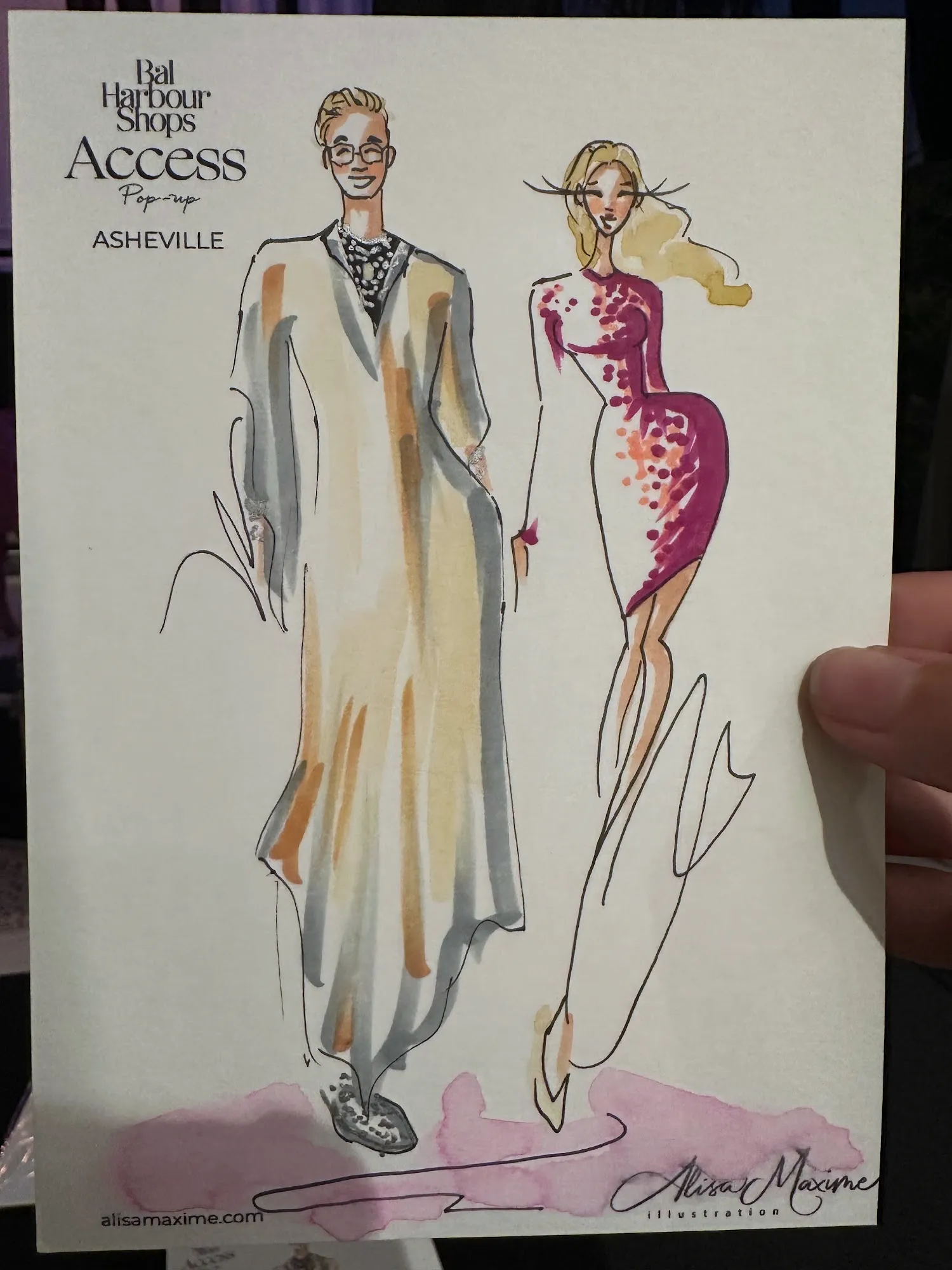 Live fashion sketch 6 from Shop Event at Tanger Outlets Asheville