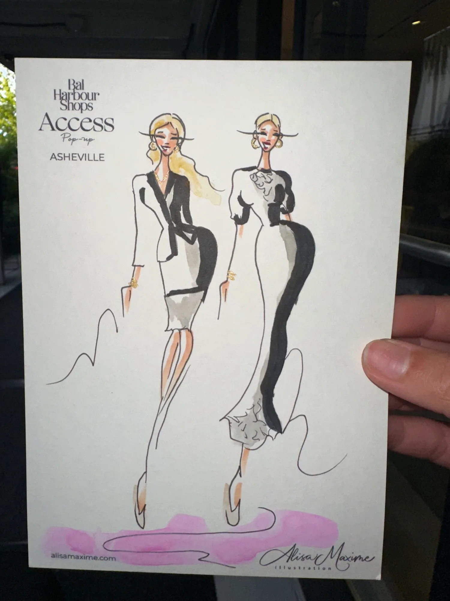 Live fashion sketch 3 from Shop Event at Tanger Outlets Asheville